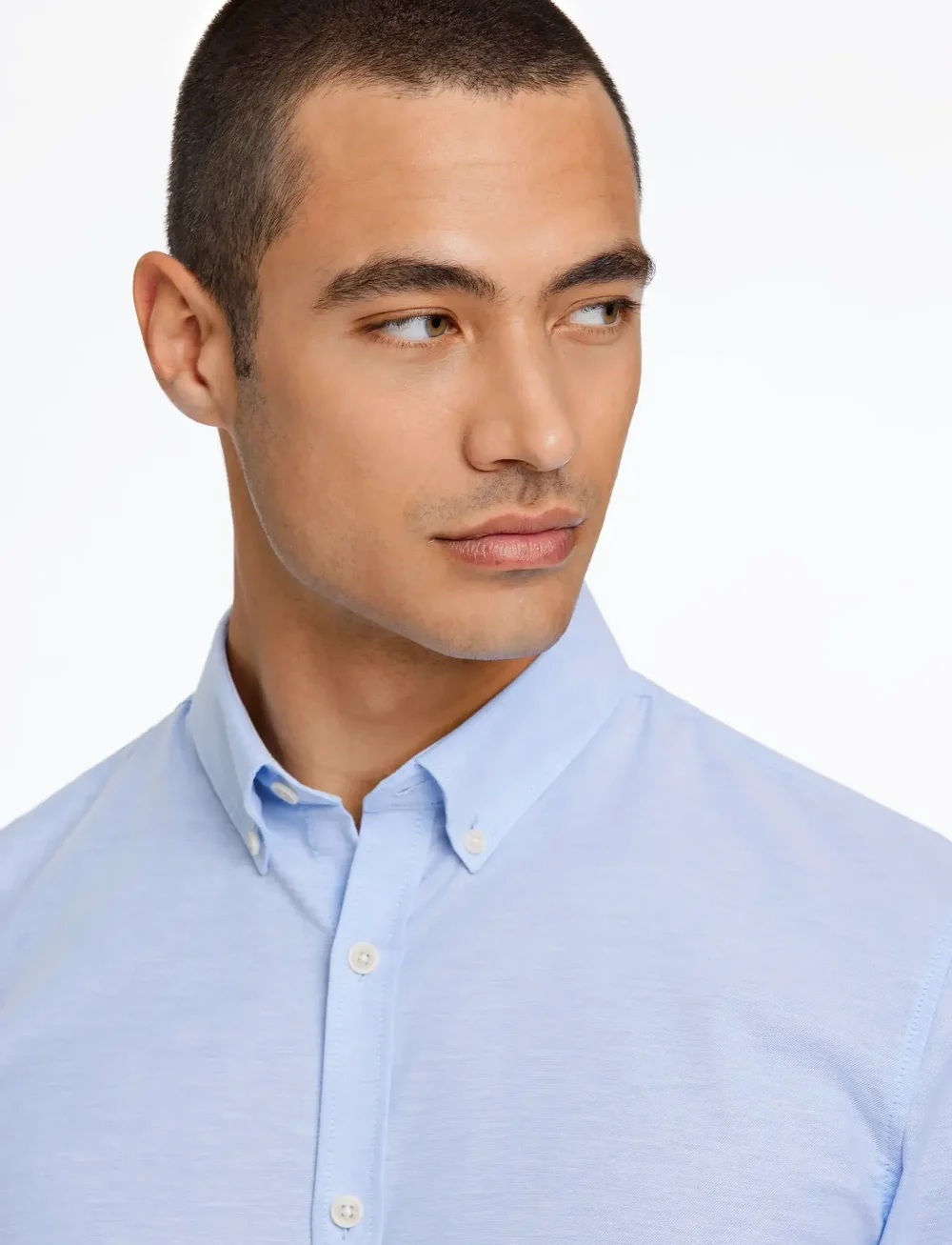 Lindbergh - Yarn dyed oxford superflex shirt - oxford-skjortor - lt blue mix - 3