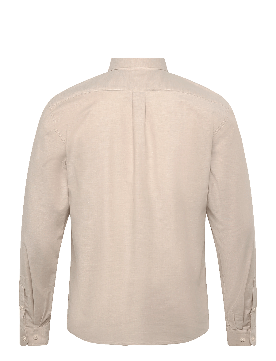 Lindbergh - Yarn dyed oxford superflex shirt L/S - oxford skjorter - lt sand mix - 2