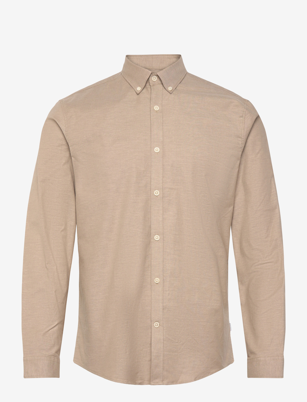 Lindbergh - Yarn dyed oxford superflex shirt L/S - oxford-skjortor - lt stone mix - 1