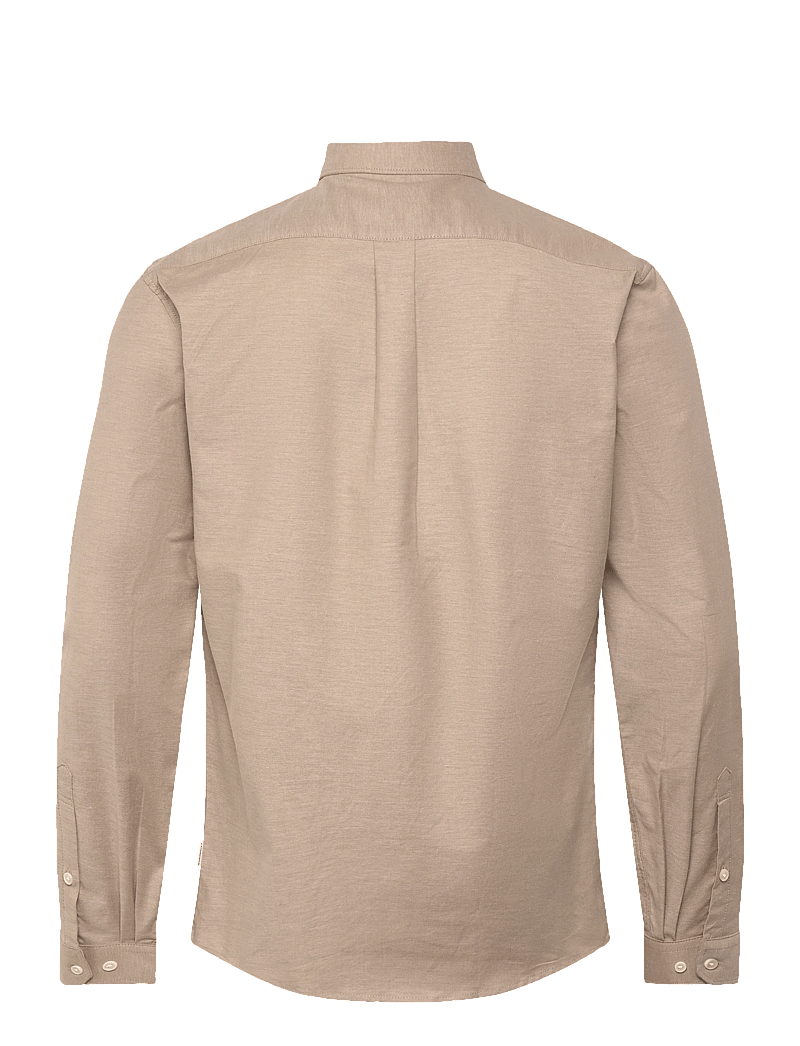 Lindbergh - Yarn dyed oxford superflex shirt L/S - oxford-skjortor - lt stone mix - 2