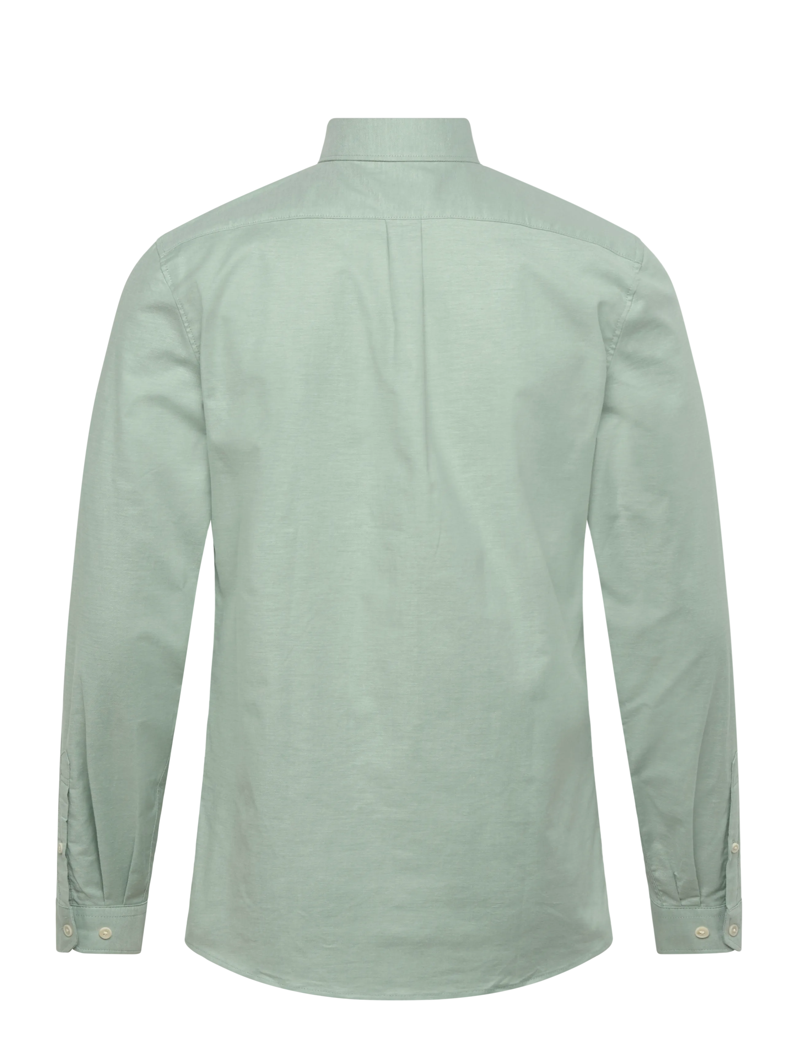 Lindbergh - Yarn dyed oxford superflex shirt L/S - oxford skjorter - mid green mix - 2