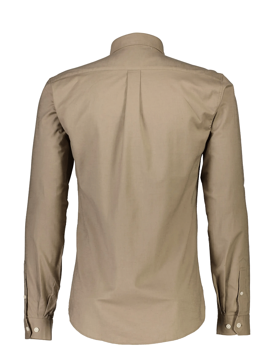 Lindbergh - Yarn dyed oxford superflex shirt L/S - oxford-skjortor - mid stone mix - 2