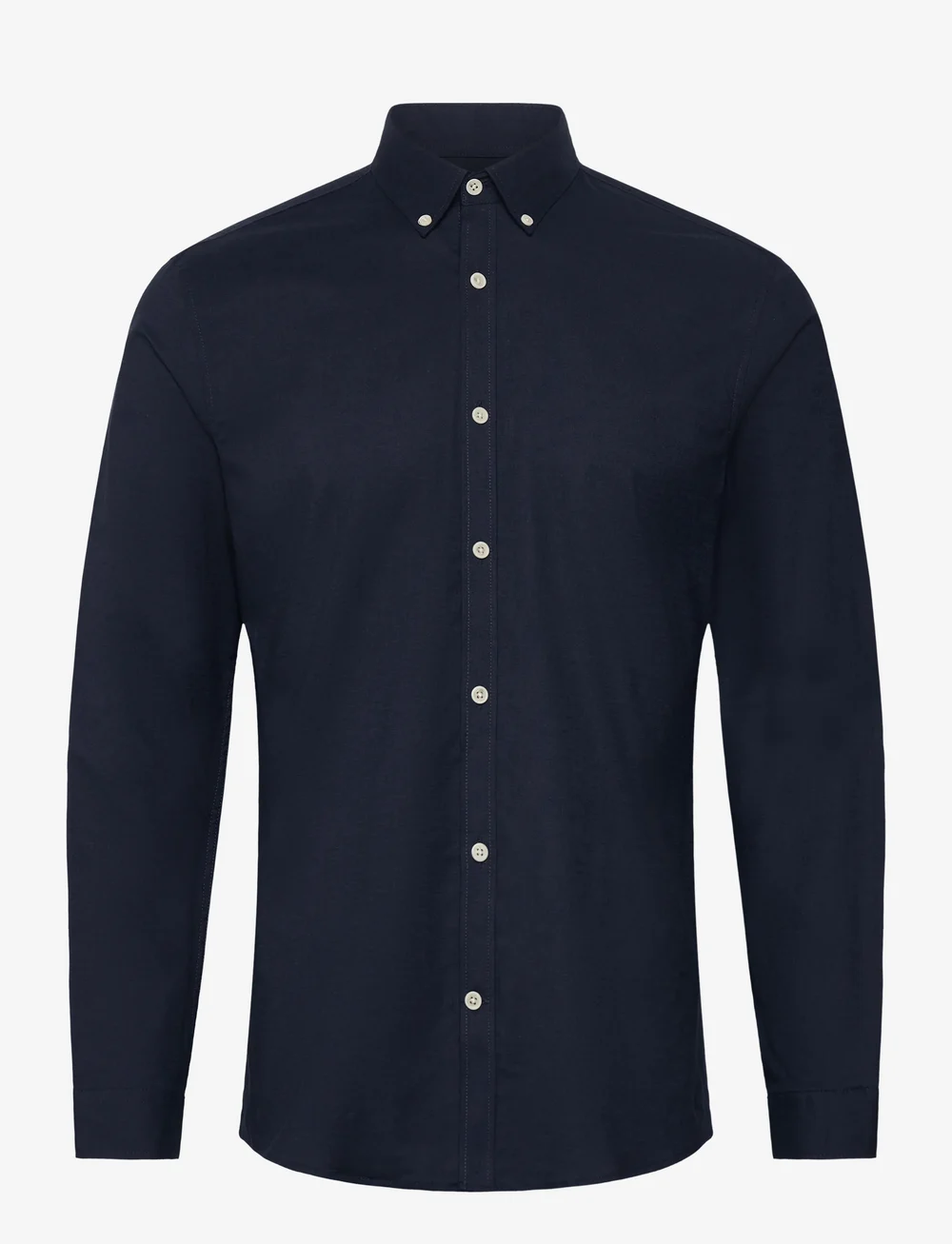 Lindbergh - Yarn dyed oxford superflex shirt - oxford-skjortor - navy mix - 1