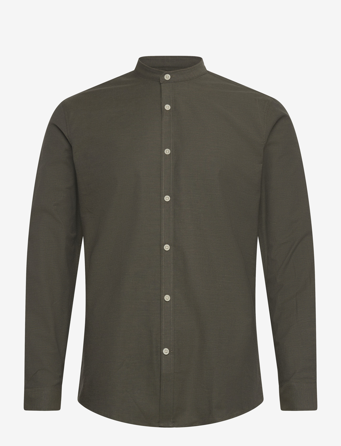 Lindbergh - Yarn dyed oxford superflex shirt - oxford-hemden - army mix - 1