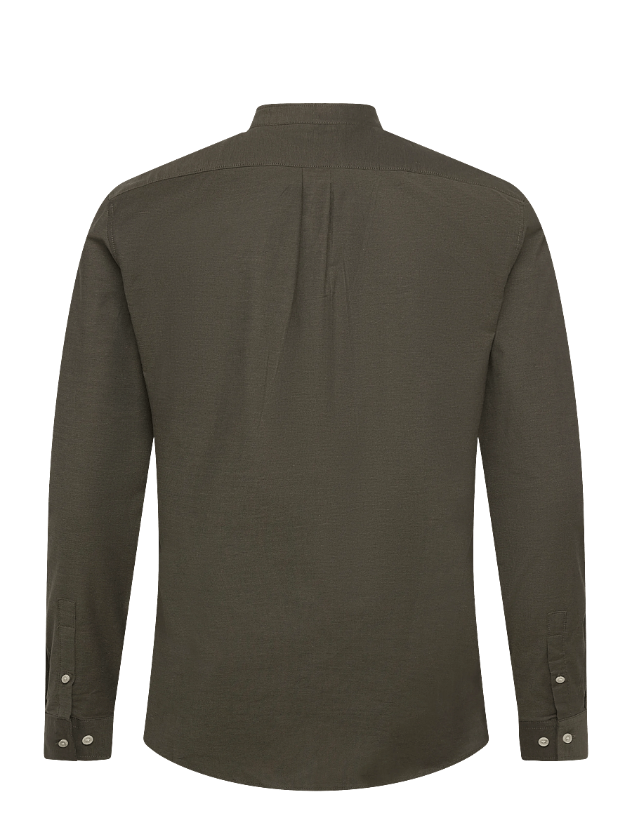 Lindbergh - Yarn dyed oxford superflex shirt L/S - oxford skjorter - army mix - 2
