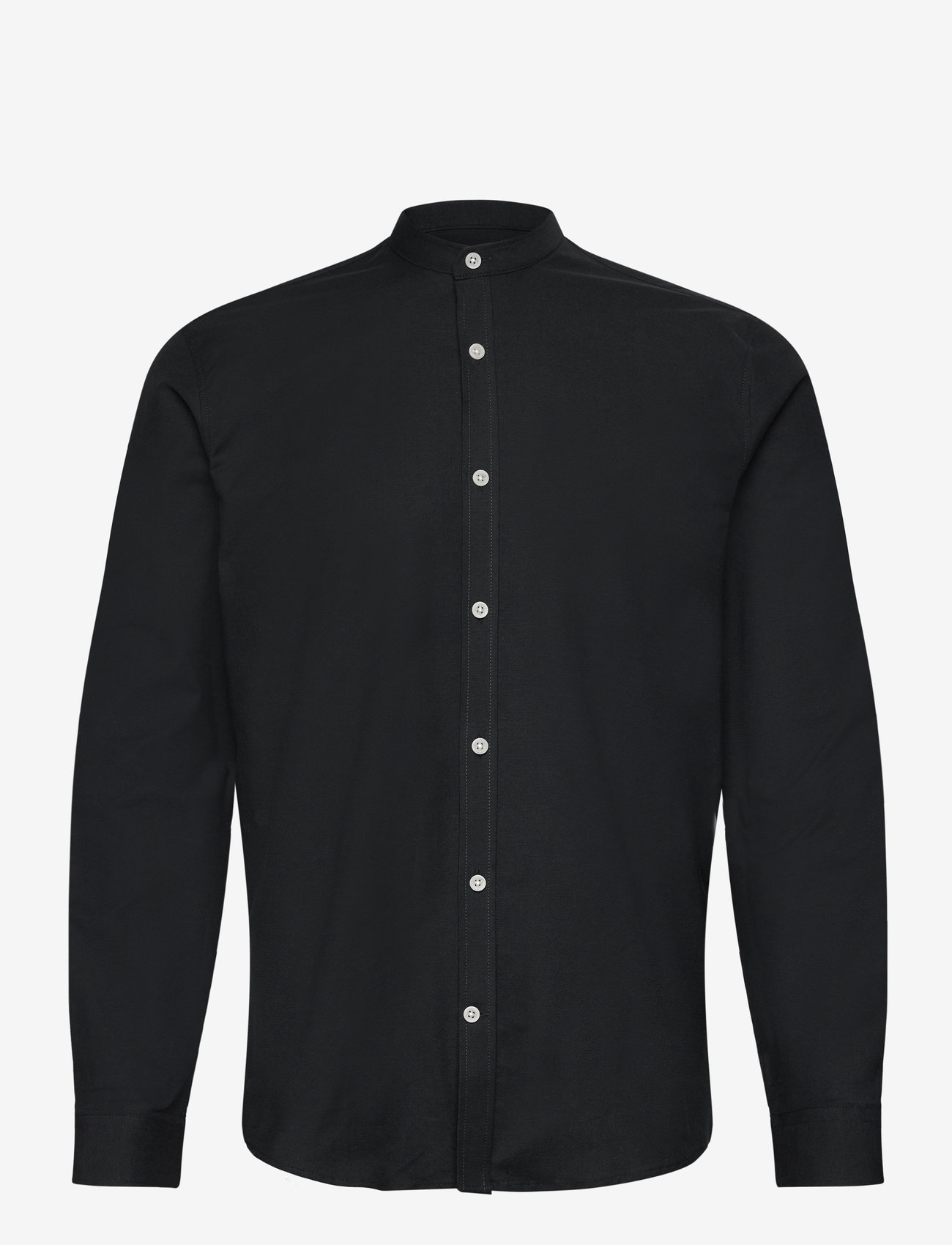 Lindbergh - Yarn dyed oxford superflex shirt - oxford skjorter - black - 1