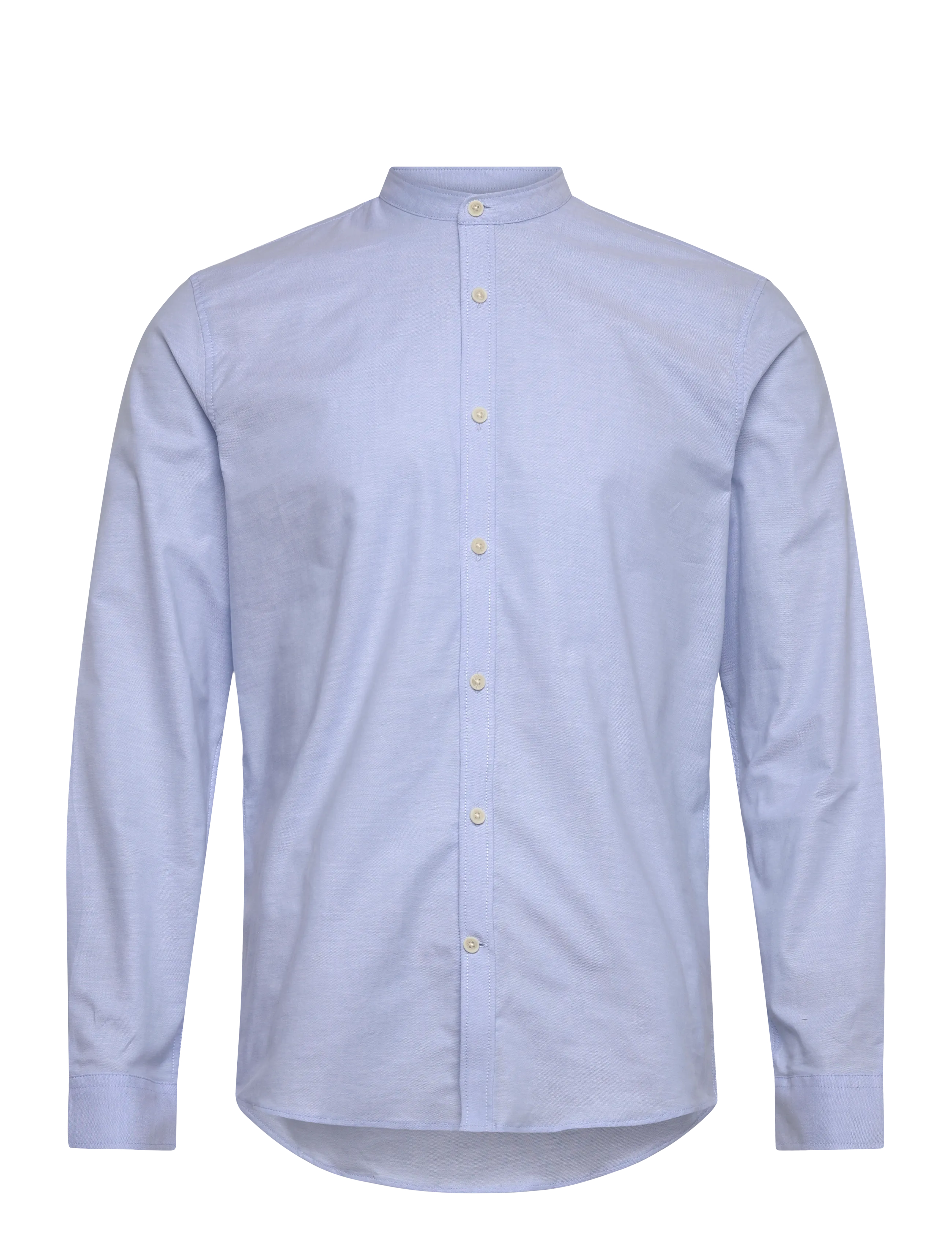 Lindbergh Yarn dyed oxford superflex shirt - Basic shirts - LT BLUE MIX / blue
