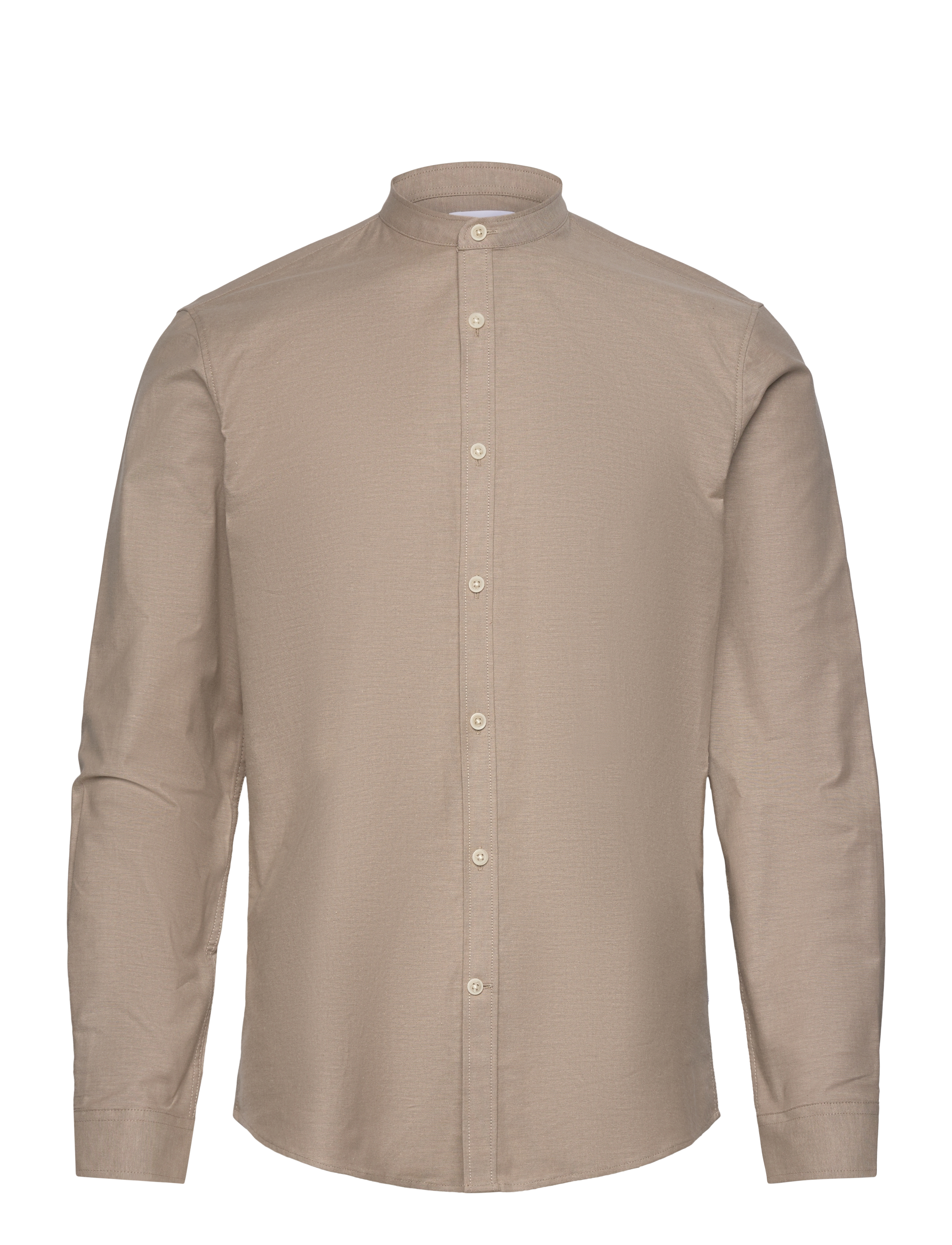 Lindbergh Yarn dyed oxford superflex shirt - Skjorter - LT STONE MIX / beige