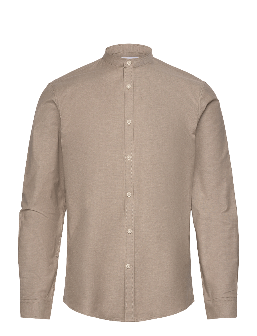 Lindbergh - Yarn dyed oxford superflex shirt L/S - oxford skjorter - lt stone mix - 1