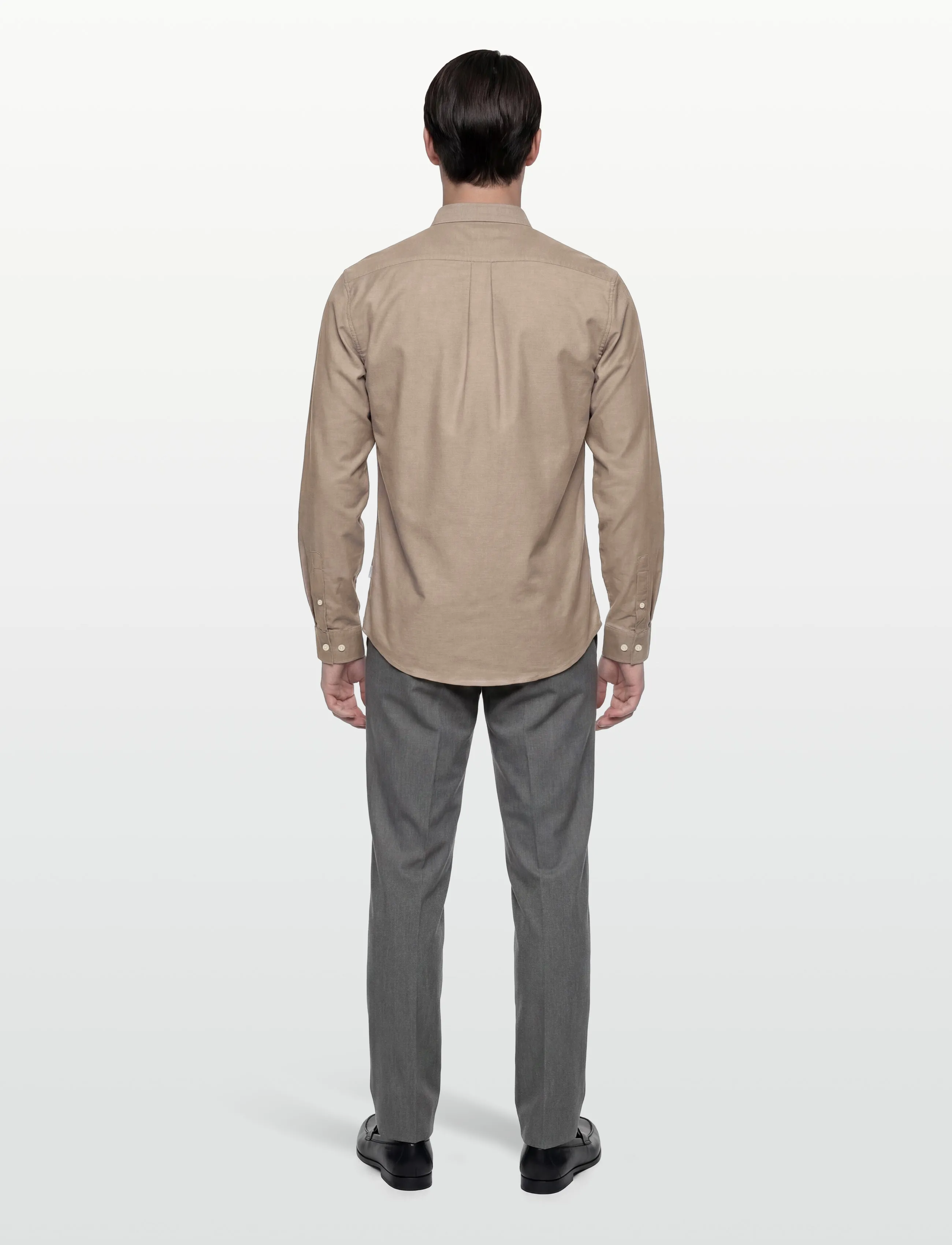Lindbergh - Yarn dyed oxford superflex shirt - oxford shirts - lt stone mix - 4