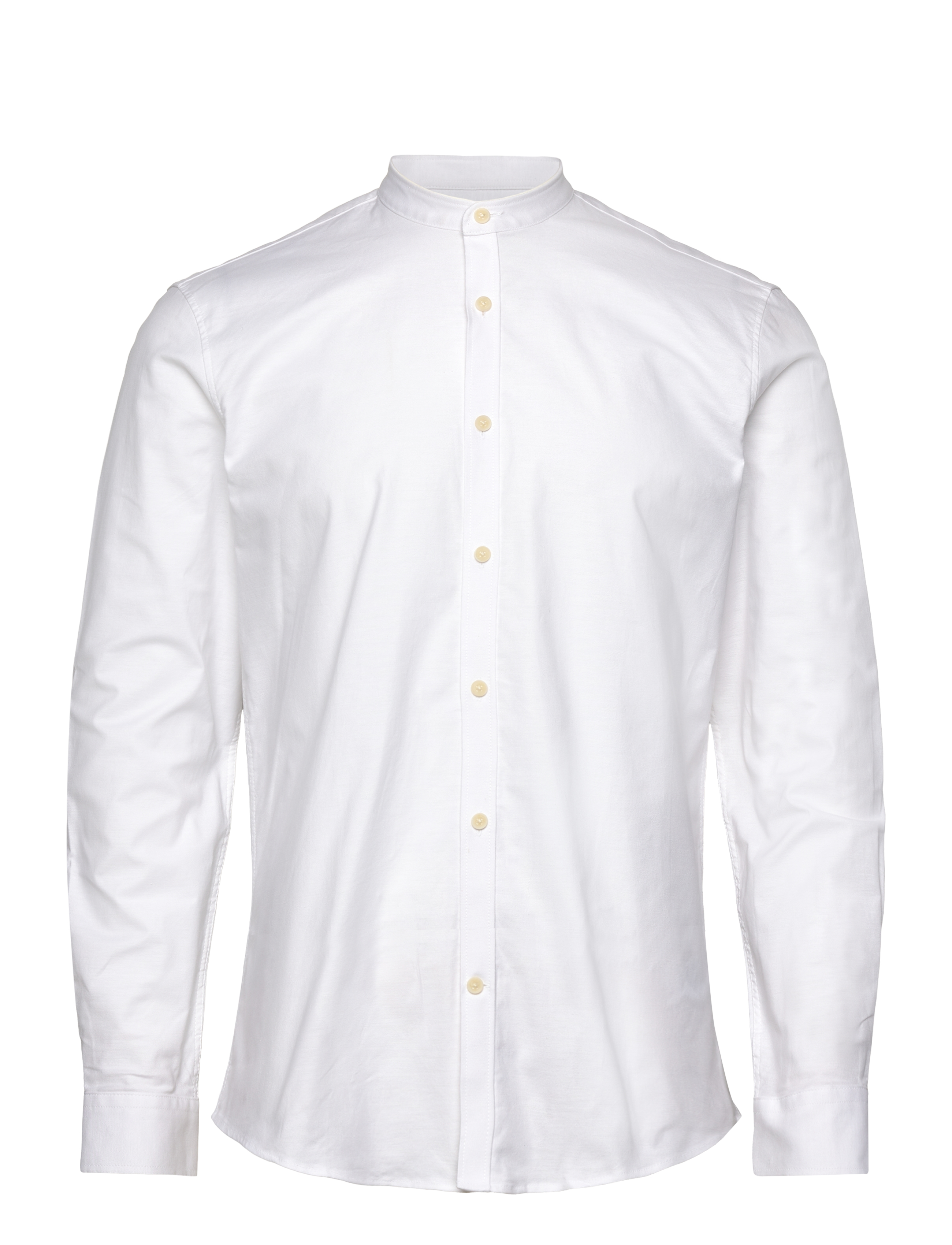 LINDBERGH Yarn Dyed Oxford Superflex Shirt L/S Weiß - M - Herren
