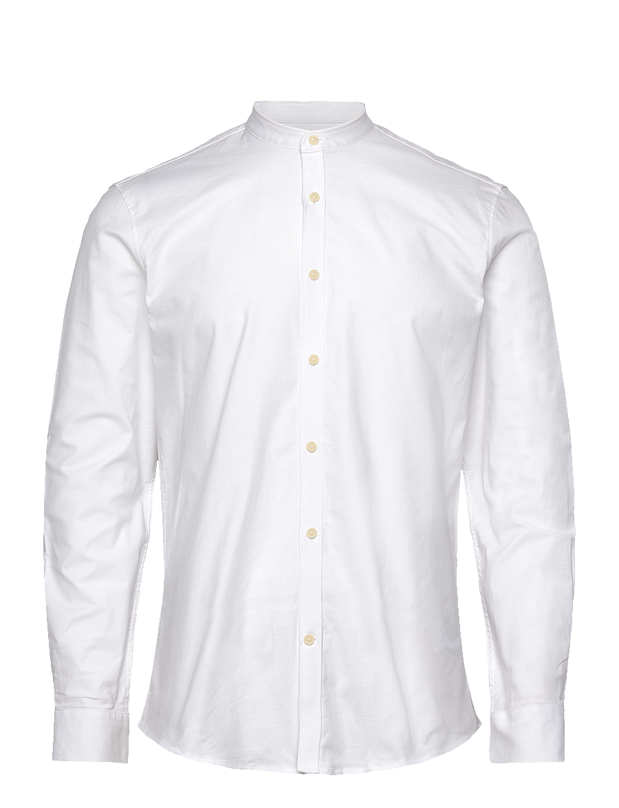 Lindbergh - Yarn dyed oxford superflex shirt L/S - oxfordi särgid - white - 1