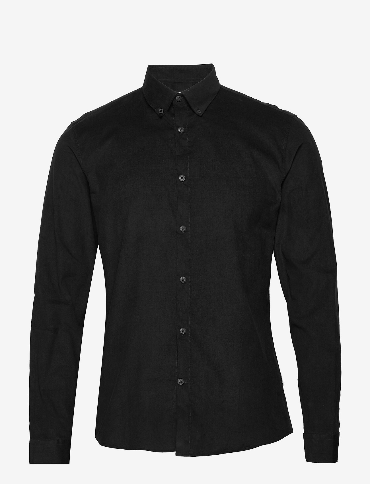 Lindbergh - Fine corduroy shirt L/S - norænn stíll - black - 1