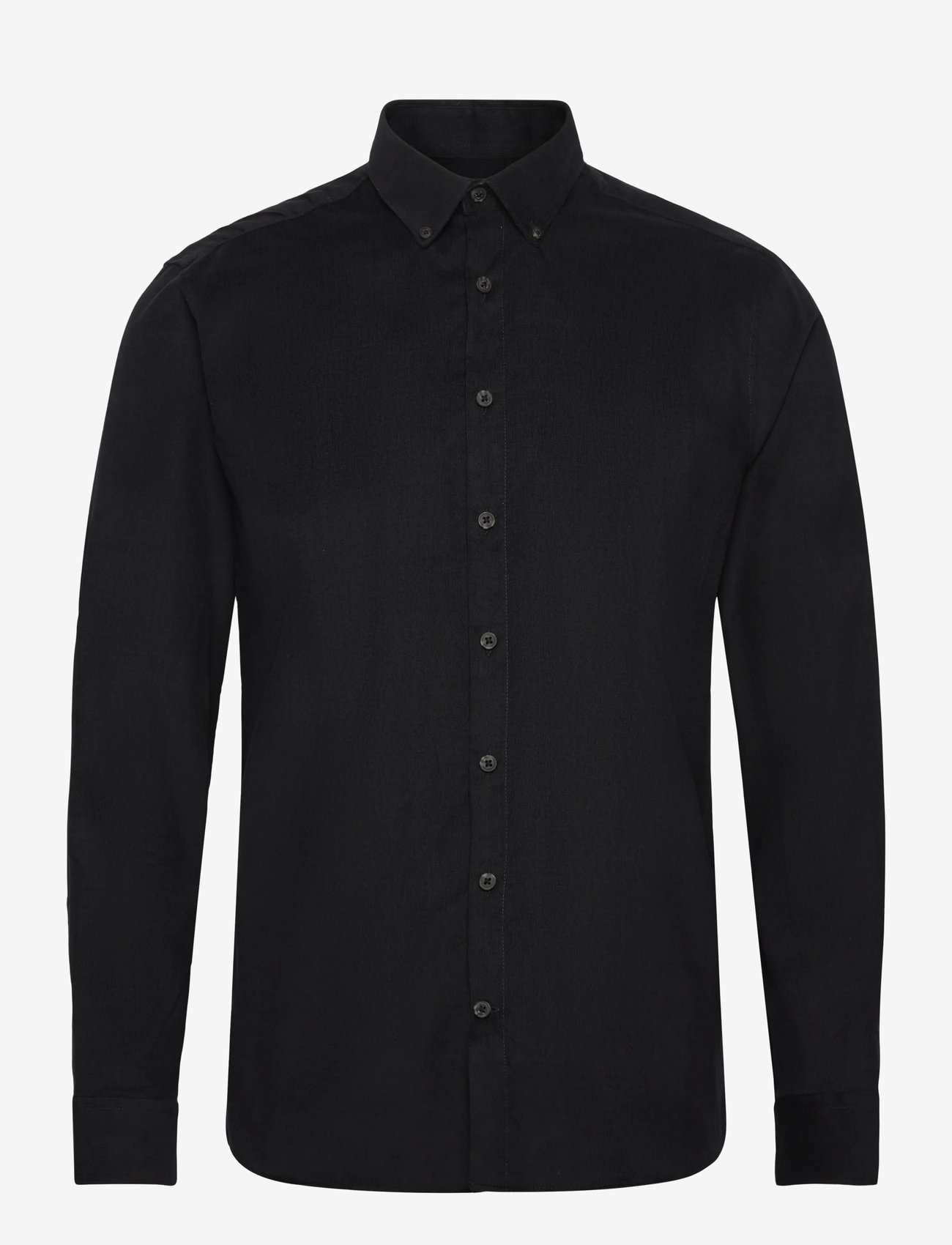Lindbergh - Fine corduroy shirt L/S - manchesterskjortor - black - 1