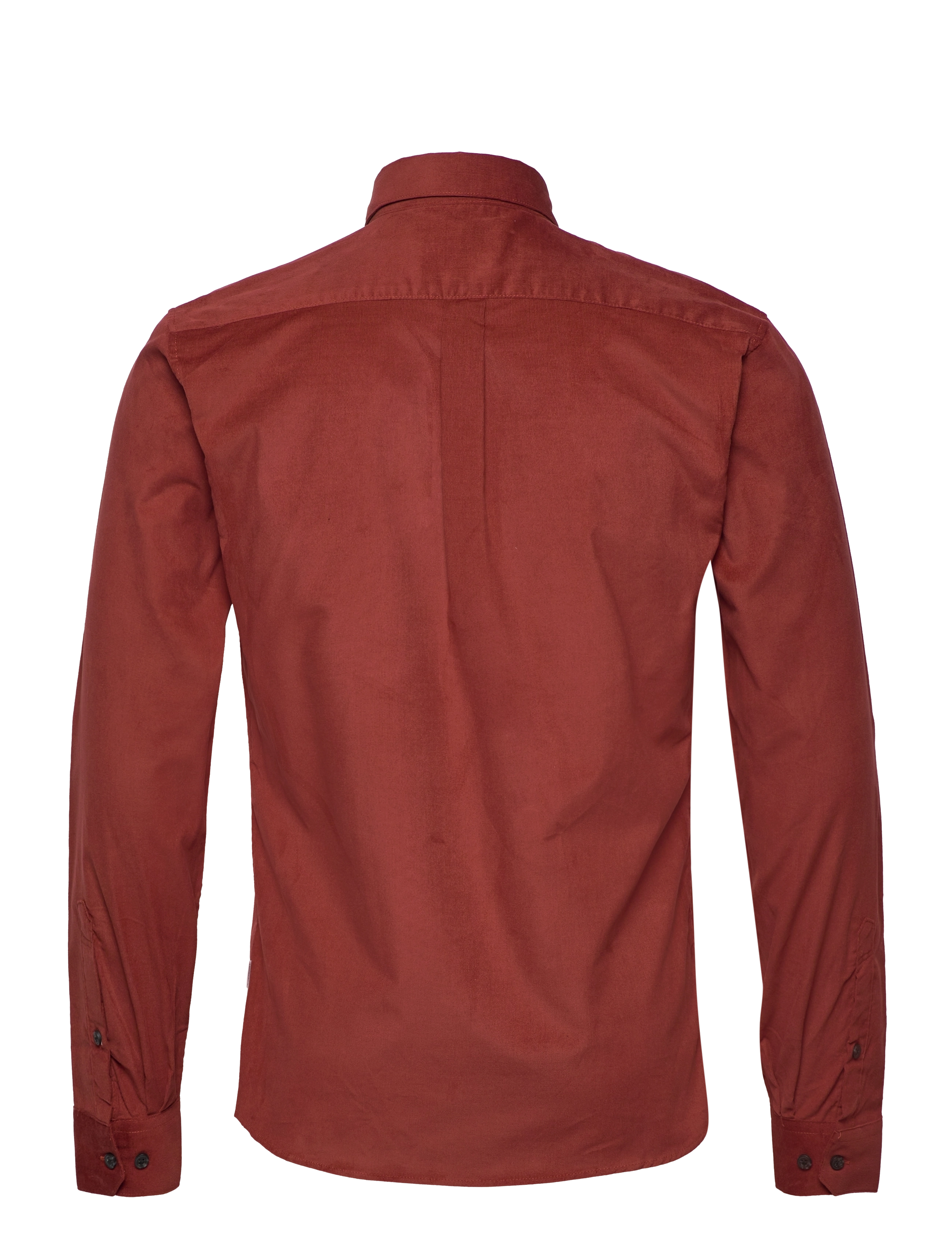 Lindbergh - Fine corduroy shirt L/S - mænd - burned red - 2