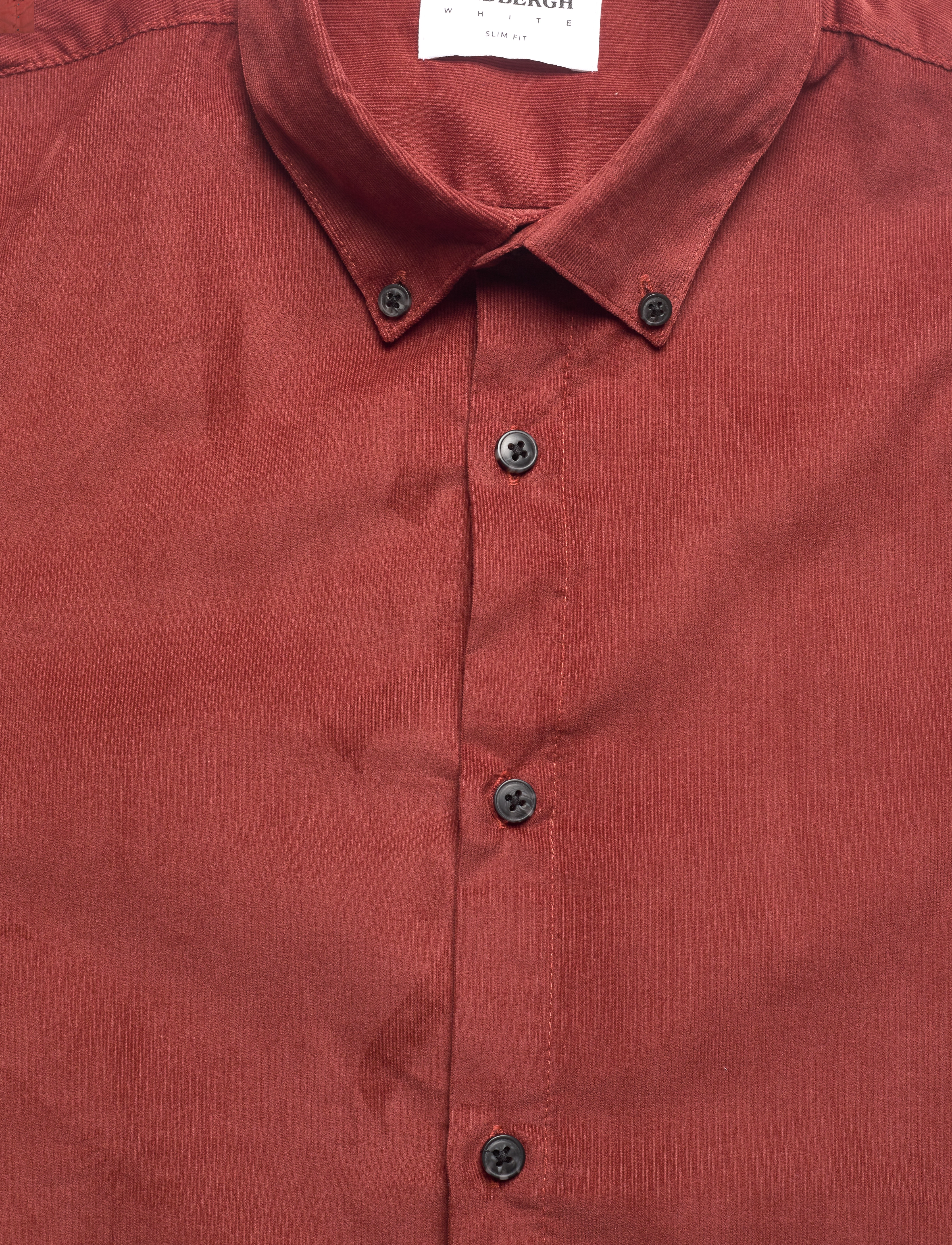 Lindbergh - Fine corduroy shirt L/S - mænd - burned red - 3