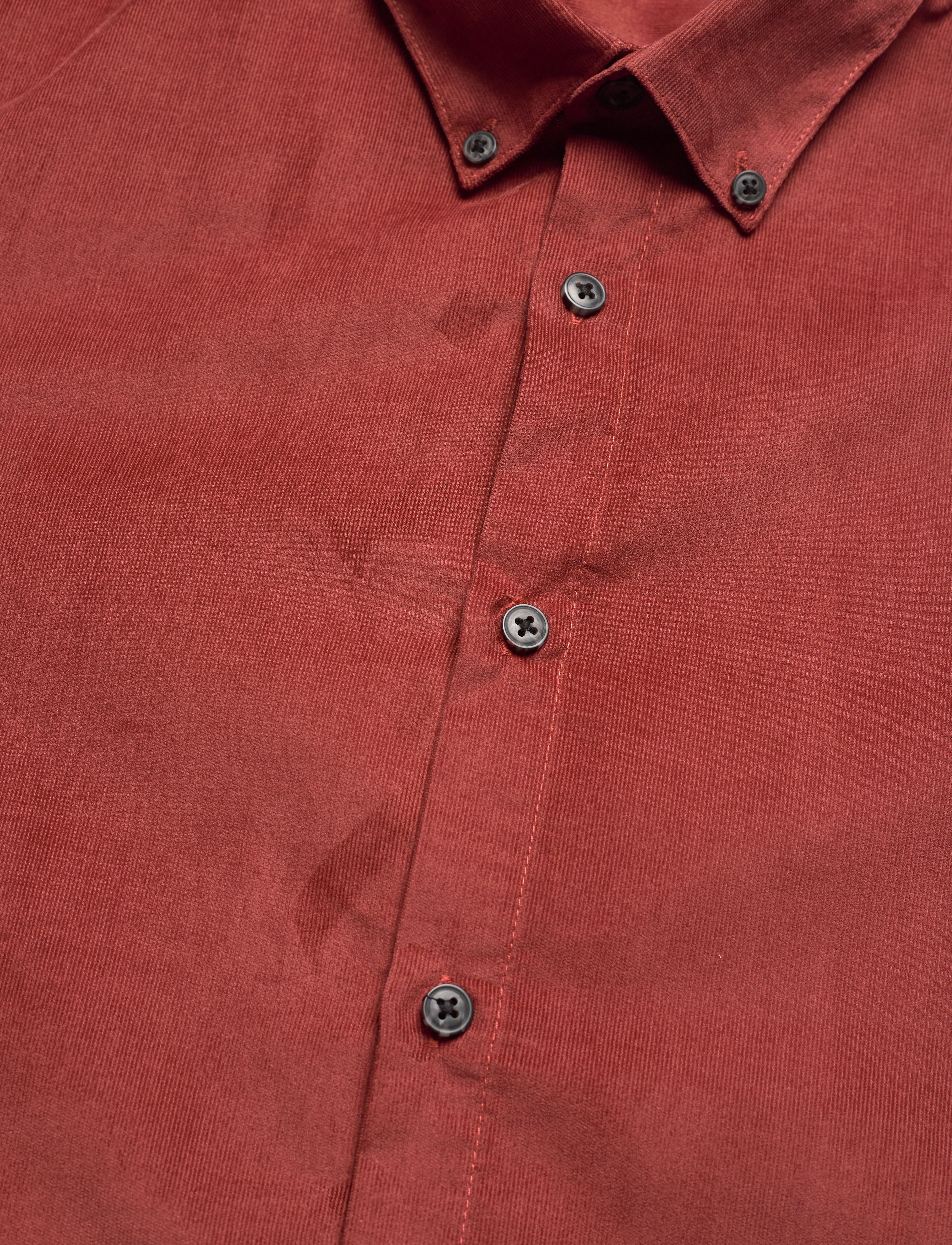 Lindbergh - Fine corduroy shirt L/S - mænd - burned red - 4