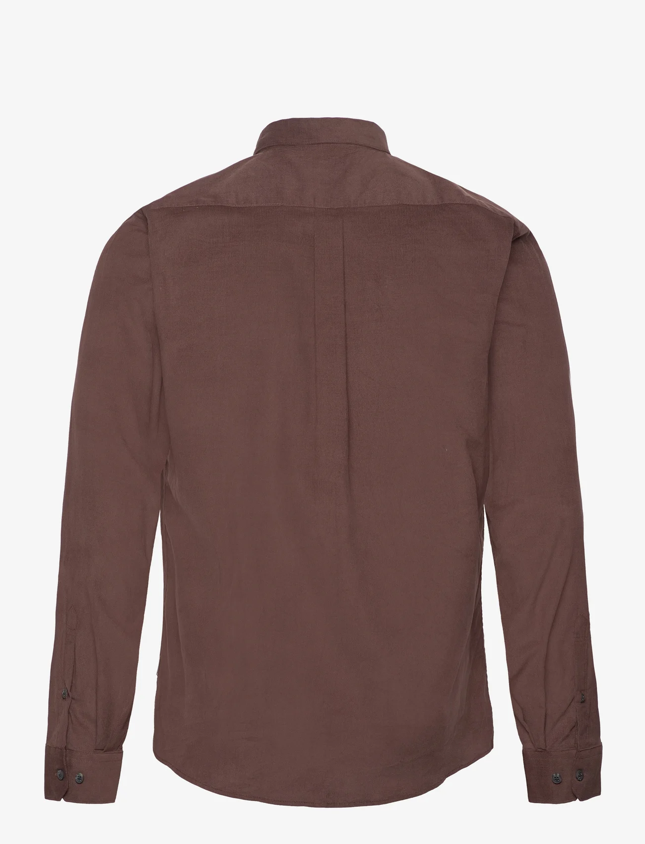 Lindbergh - Fine corduroy shirt L/S - corduroy shirts - dark brown - 1