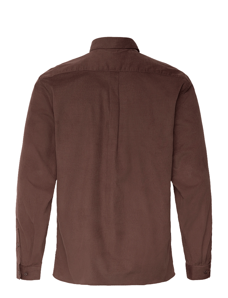 Lindbergh - Fine corduroy shirt L/S - manchesterskjortor - dk brown - 2