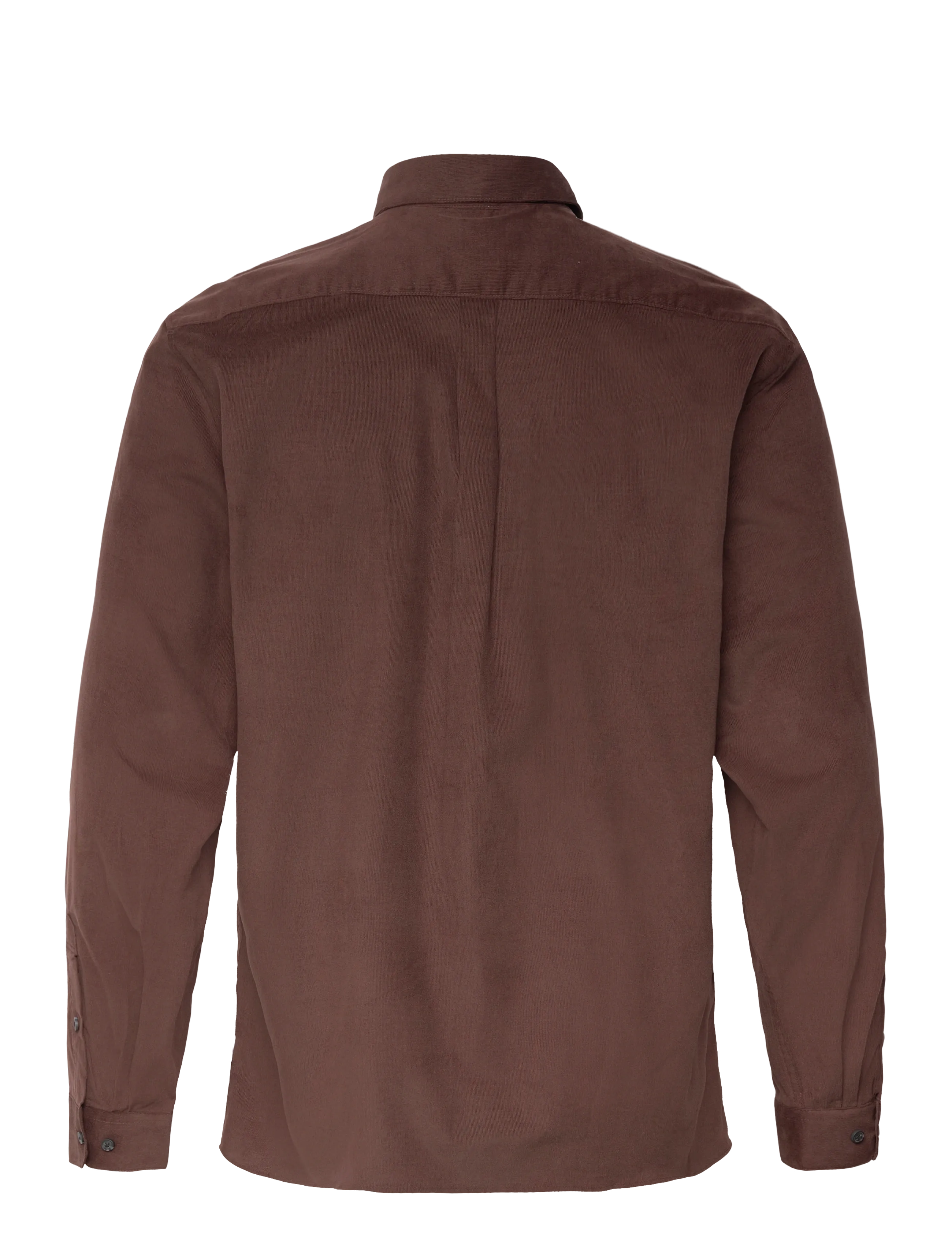 Lindbergh - Fine corduroy shirt L/S - fløjlsskjorter - dk brown - 2