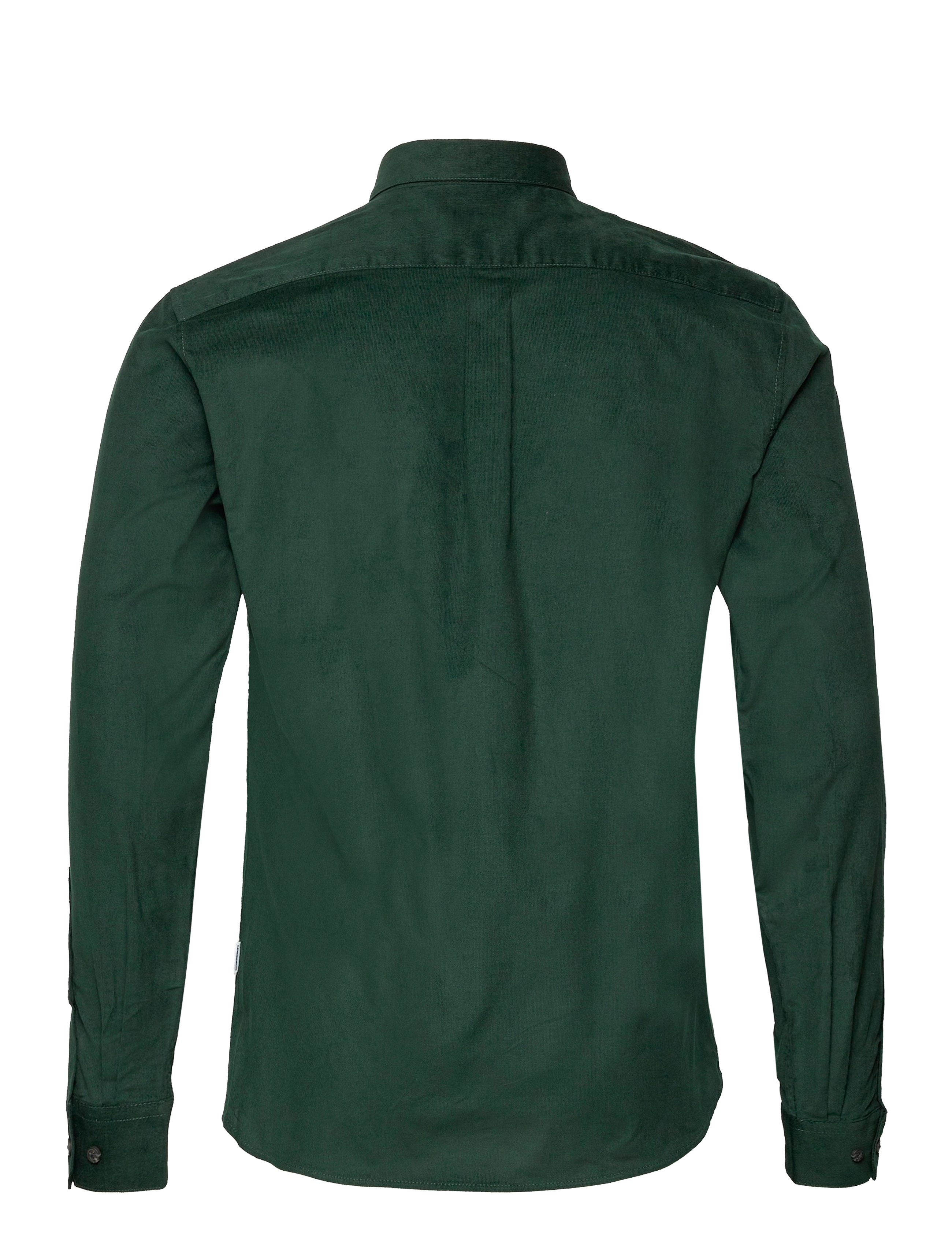 Lindbergh - Fine corduroy shirt L/S - mænd - dk green - 2