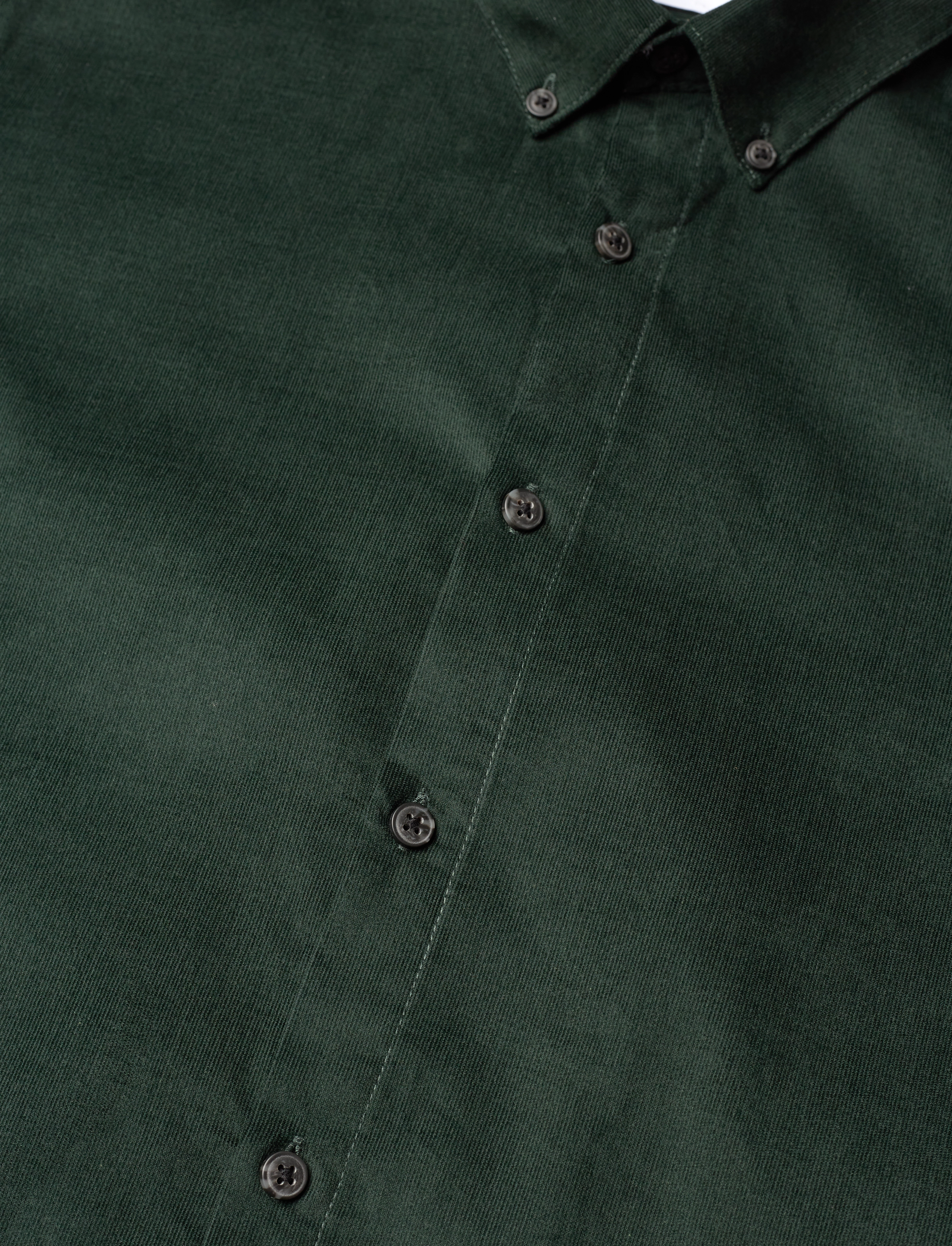 Lindbergh - Fine corduroy shirt L/S - mænd - dk green - 4