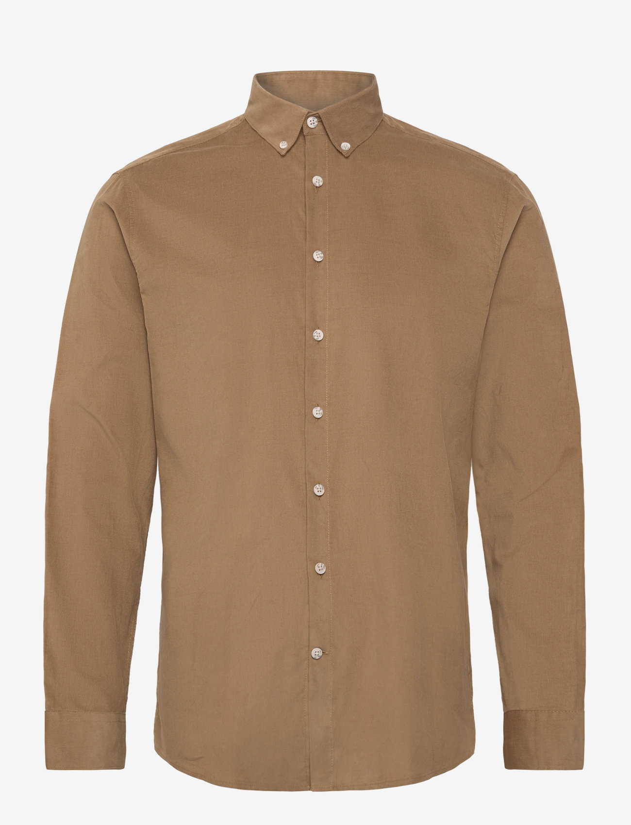 Lindbergh - Fine corduroy shirt L/S - manchesterskjortor - dusty brown - 1