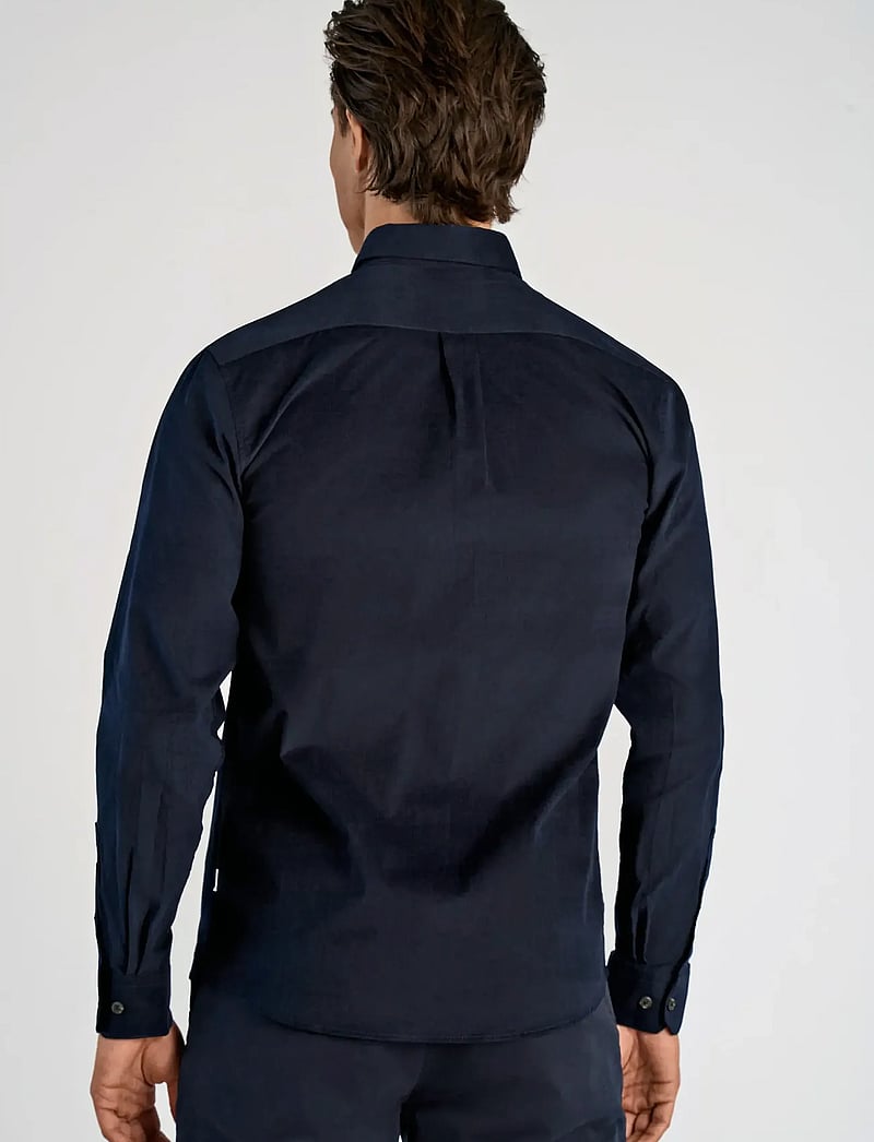 Lindbergh - Fine corduroy shirt L/S - manchesterskjortor - navy - 4