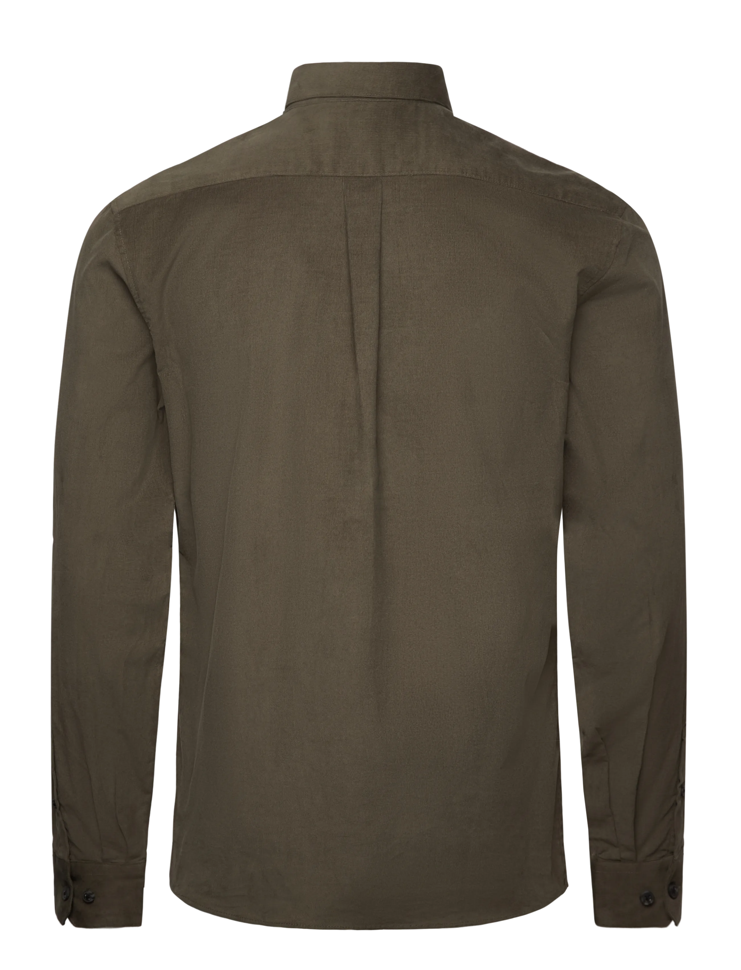 Lindbergh - Fine corduroy shirt L/S - fløjlsskjorter - army - 2