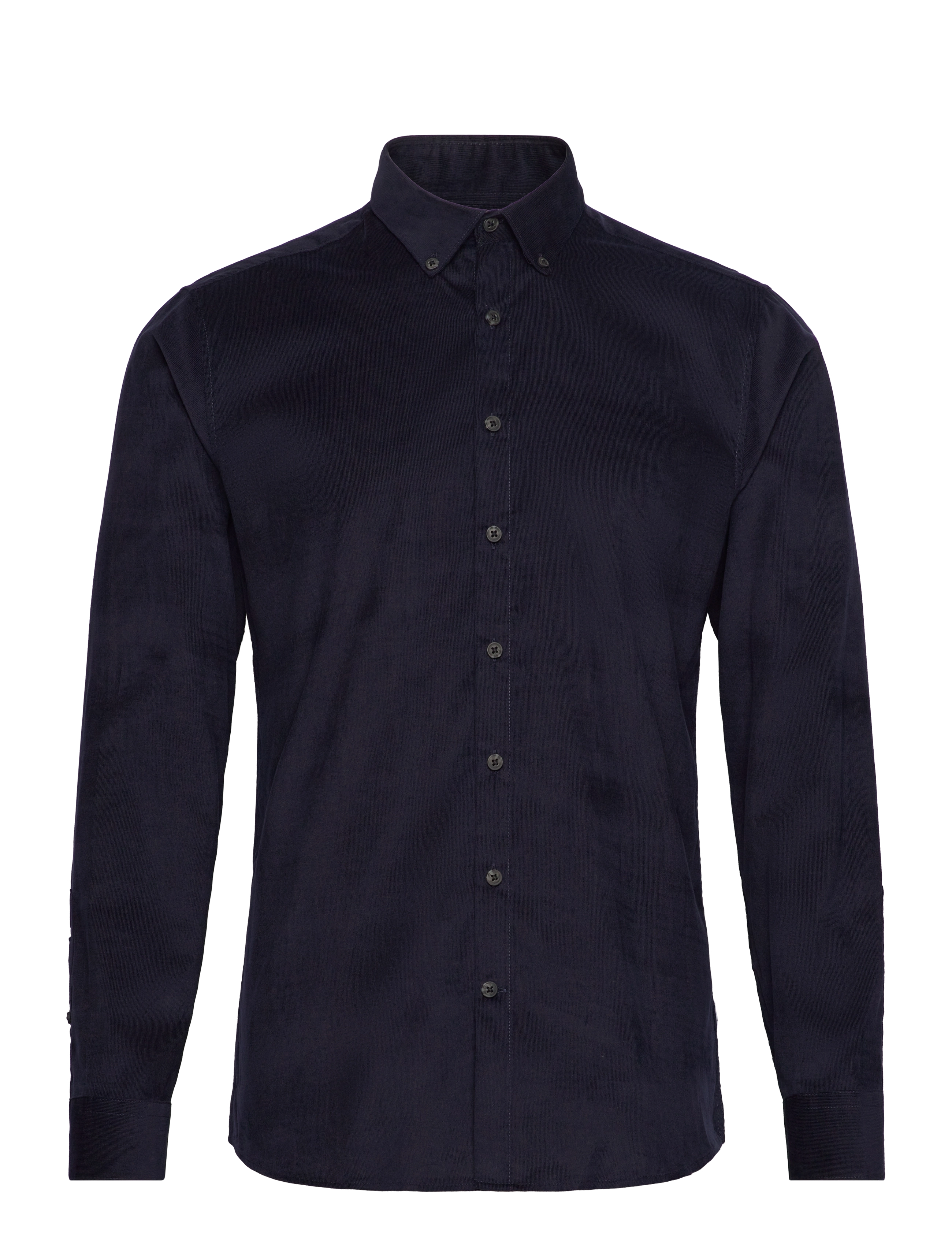 Lindbergh - Fine corduroy shirt L/S - fløjlsskjorter - navy - 1
