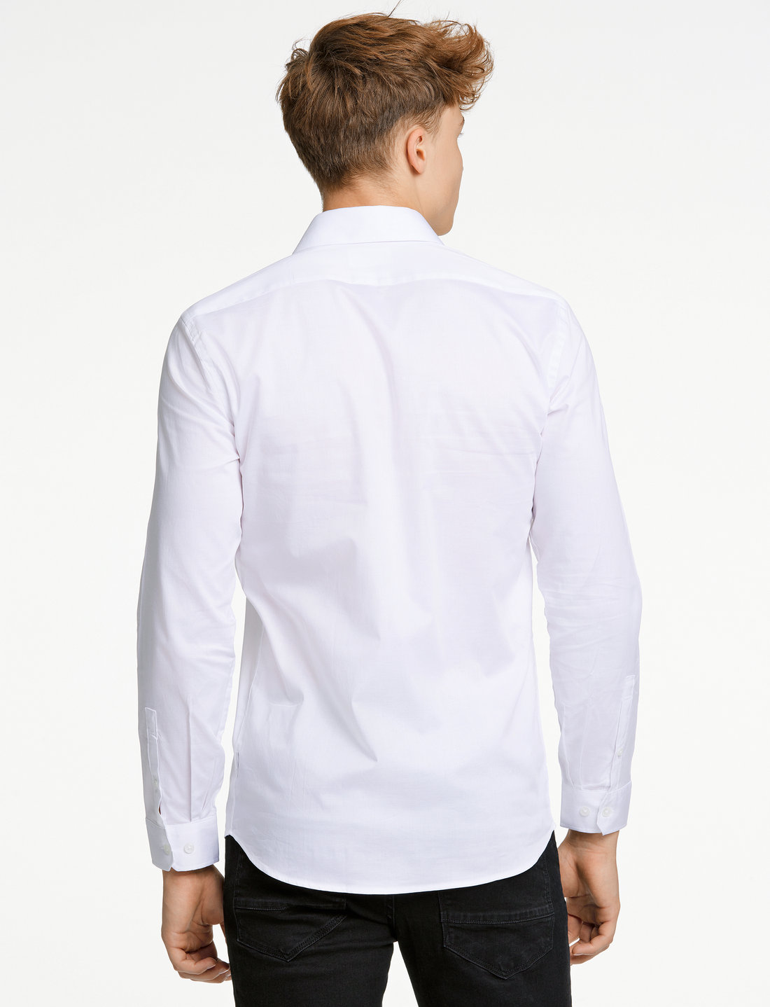 Lindbergh - Organic dress shirt L/S - kollektioner - white - 3