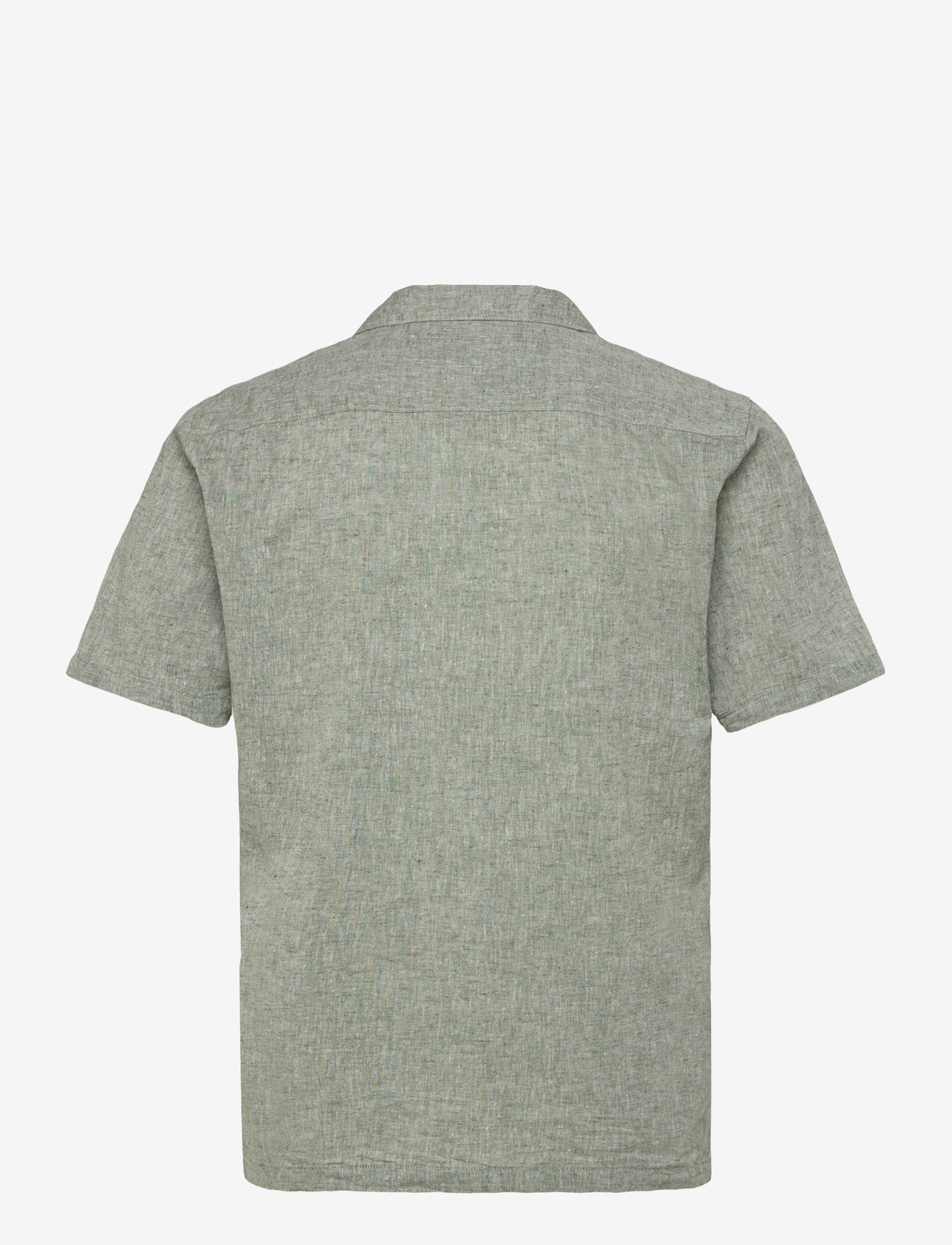Lindbergh - Casual linen blend resort S/S - kortærmede skjorter - army - 2