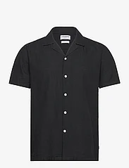 Lindbergh - Casual linen blend resort S/S - linen shirts - black - 0