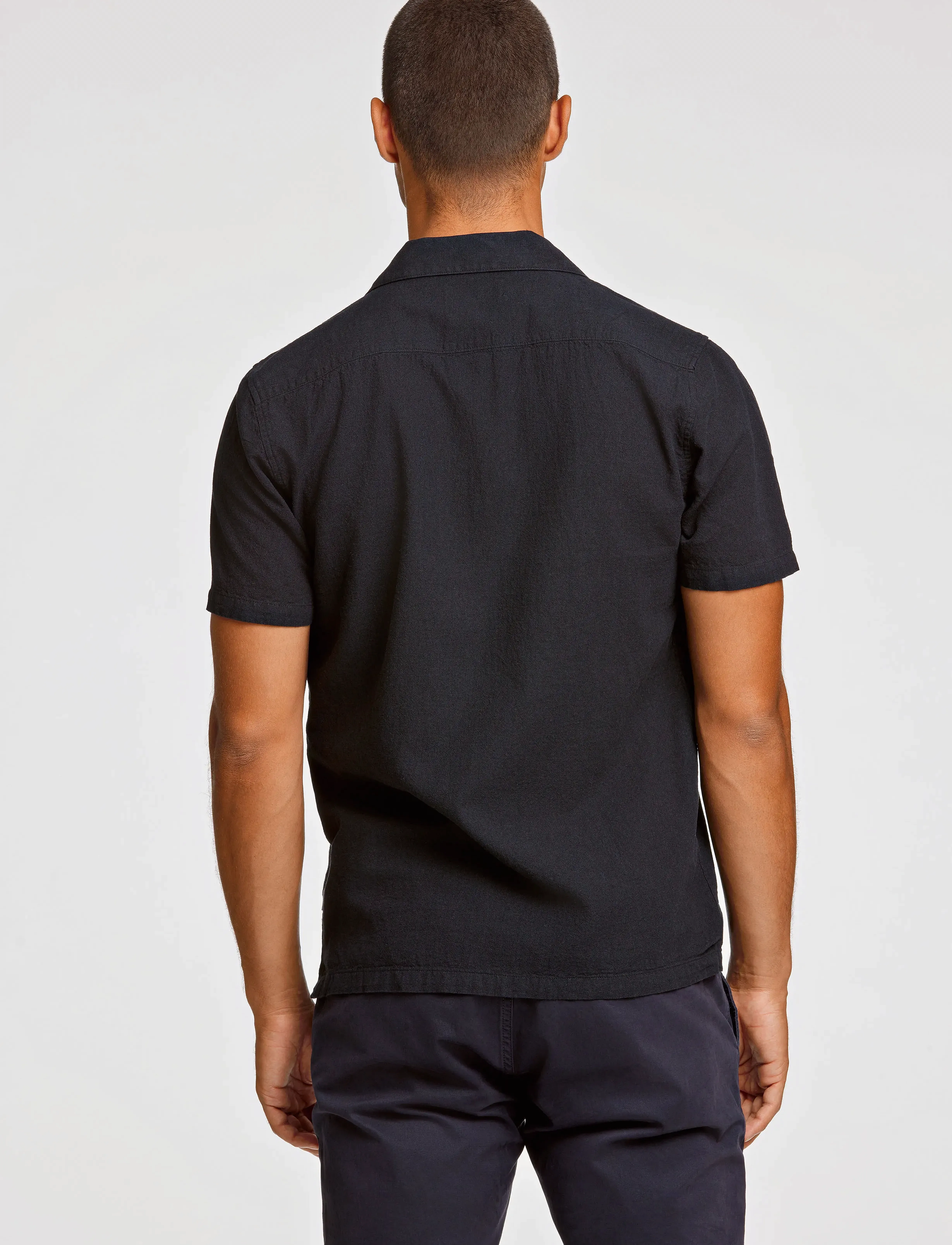 Lindbergh - Casual linen blend resort S/S - chemises à manches courtes - black - 3