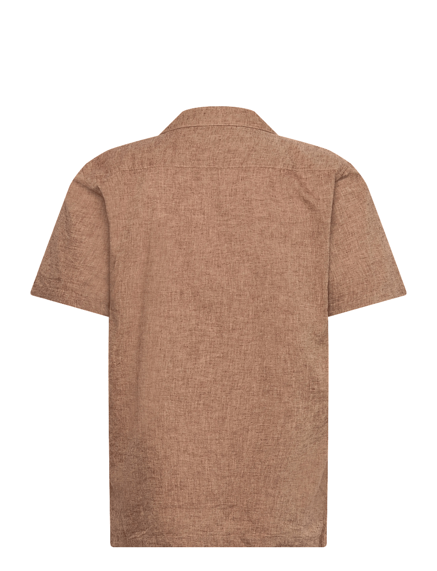 Lindbergh - Casual linen blend resort S/S - kurzarmhemden - brown - 2