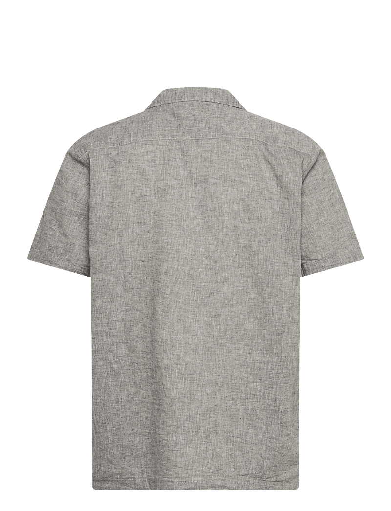 Lindbergh - Casual linen blend resort S/S - kurzarmhemden - dusty grey - 2