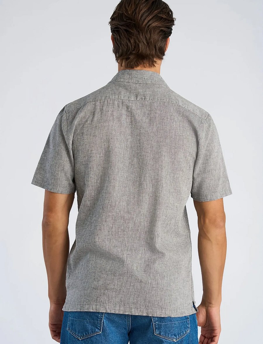 Lindbergh - Casual linen blend resort S/S - kortärmade skjortor - dusty grey - 4