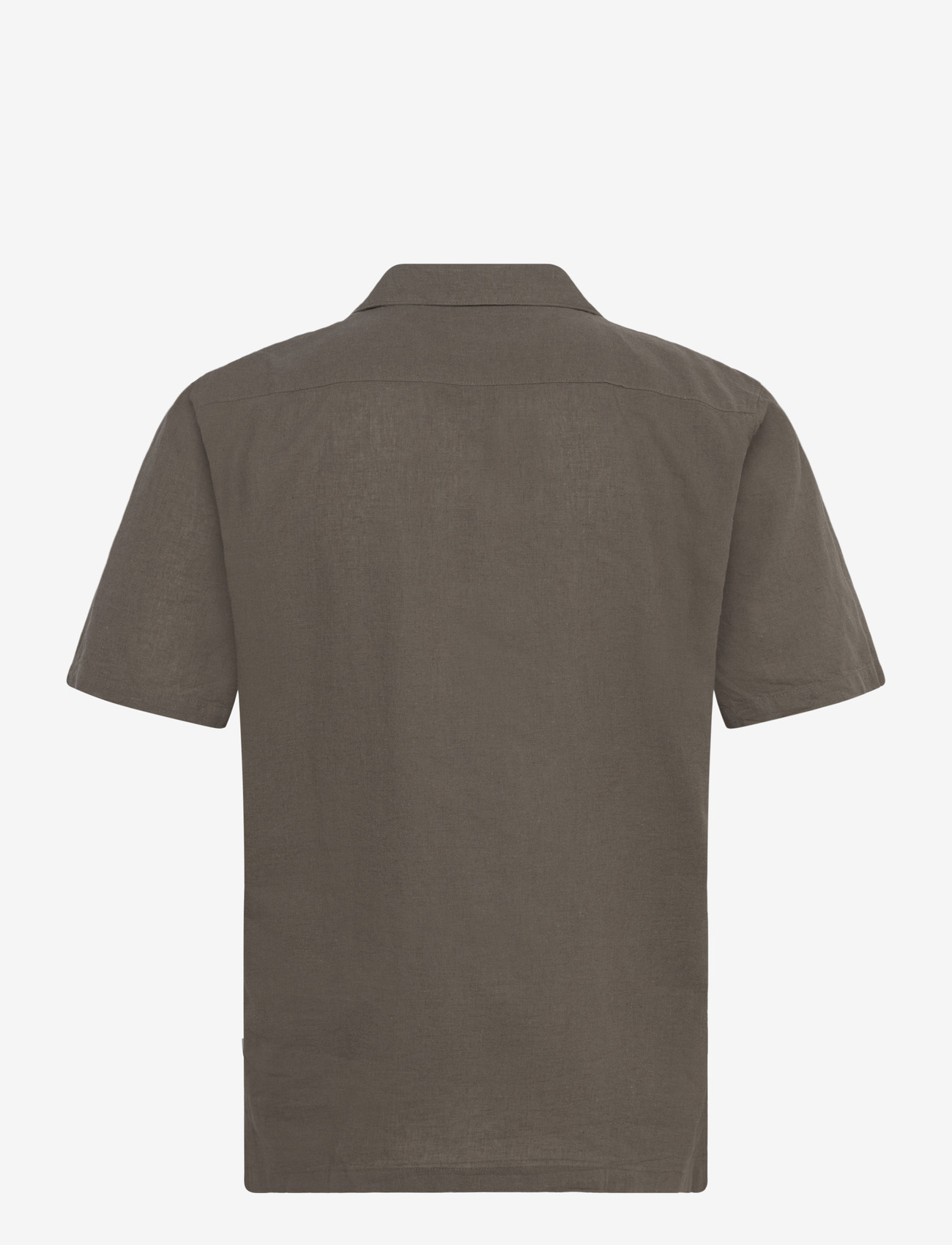 Lindbergh - Casual linen blend resort S/S - short-sleeved shirts - dusty stone - 2