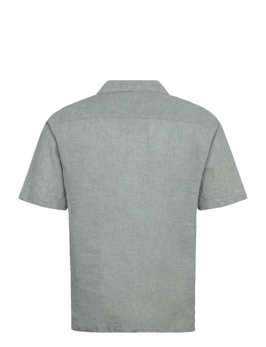 Lindbergh - Casual linen blend resort S/S - kurzarmhemden - faded aqua - 2