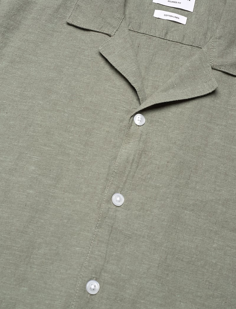 Lindbergh - Casual linen blend resort S/S - hørskjorter - faded green - 3