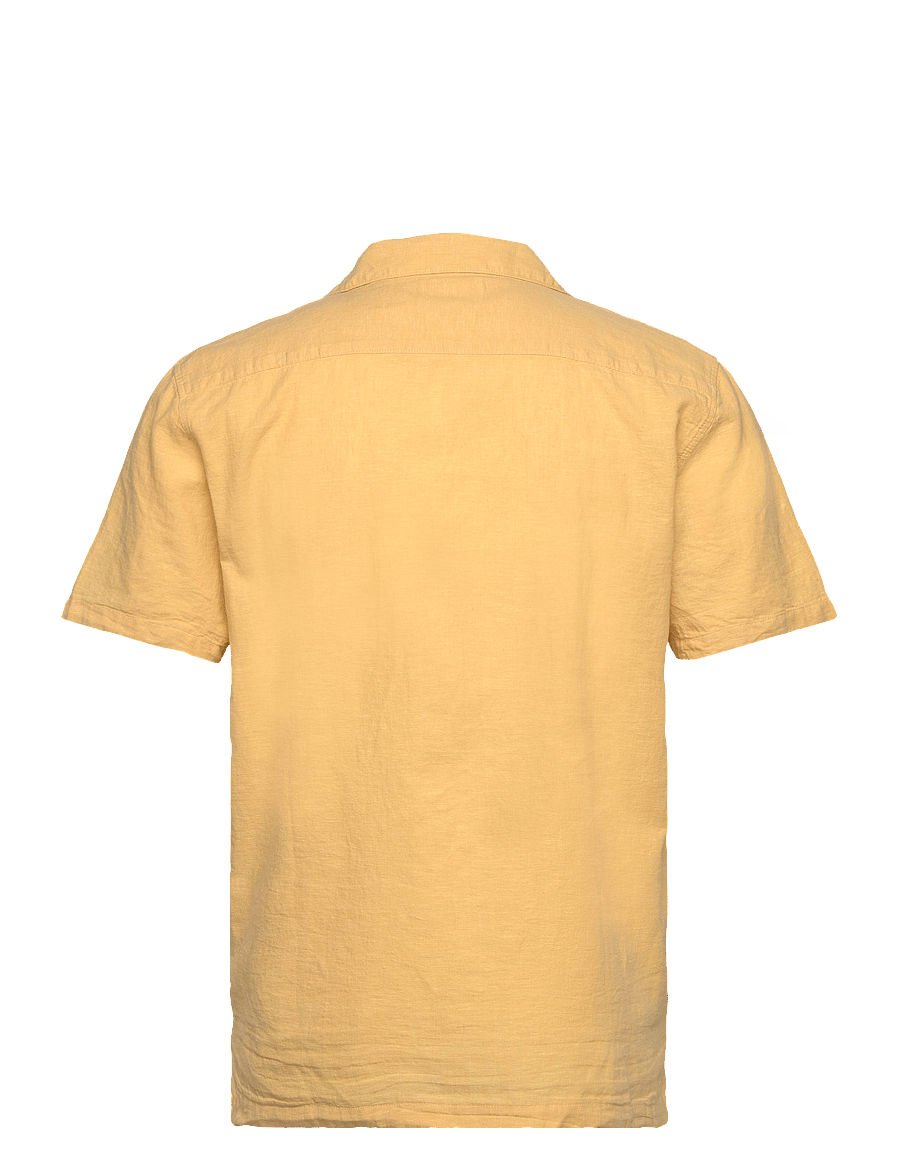 Lindbergh - Casual linen blend resort S/S - kurzarmhemden - faded yellow - 2