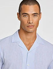 Lindbergh - Casual linen blend resort S/S - linen shirts - light blue - 5