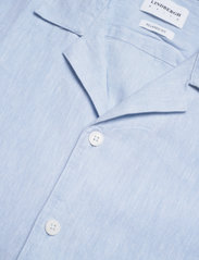 Lindbergh - Casual linen blend resort S/S - lininiai marškiniai - light blue - 4