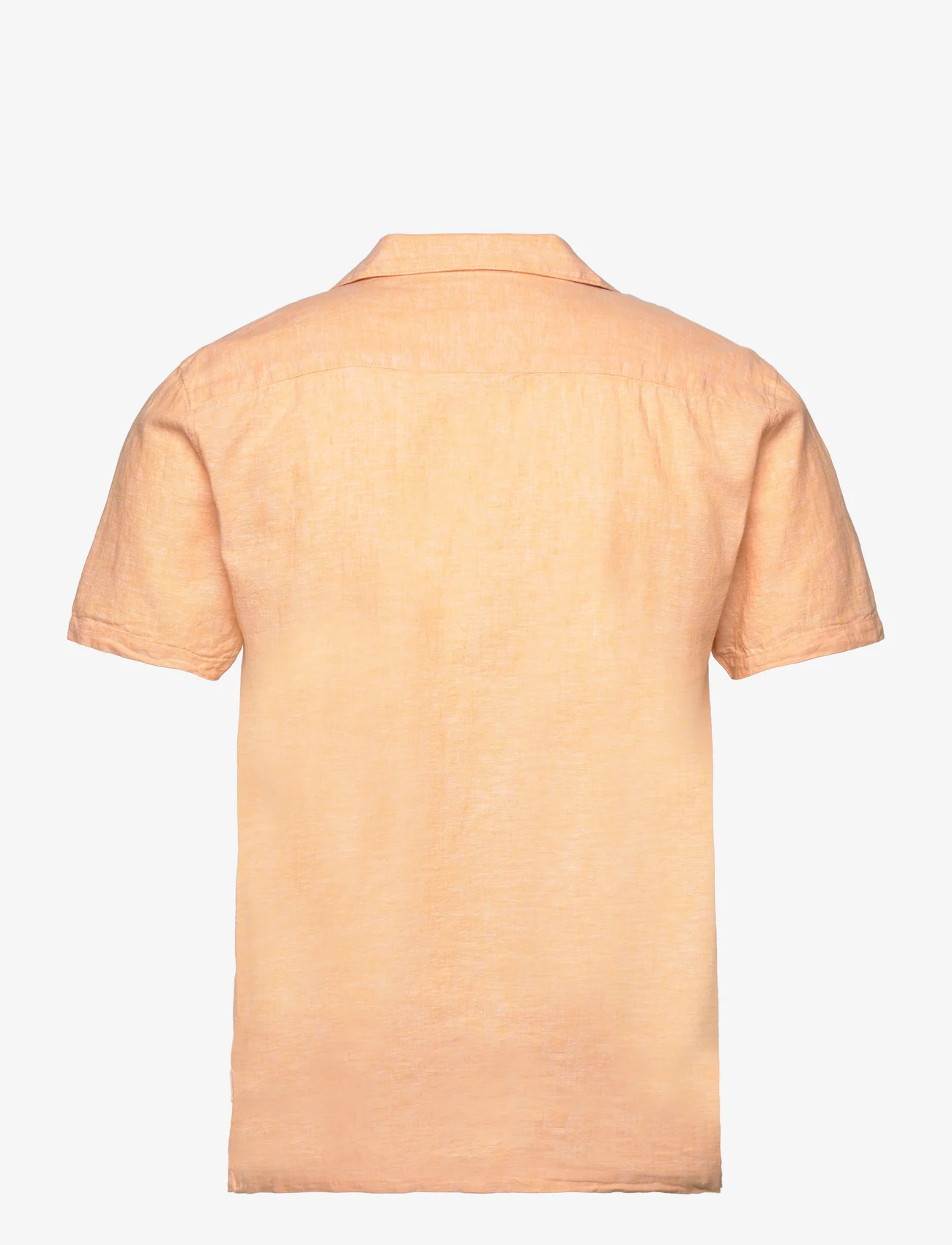 Lindbergh - Casual linen blend resort S/S - linen shirts - lt orange - 1