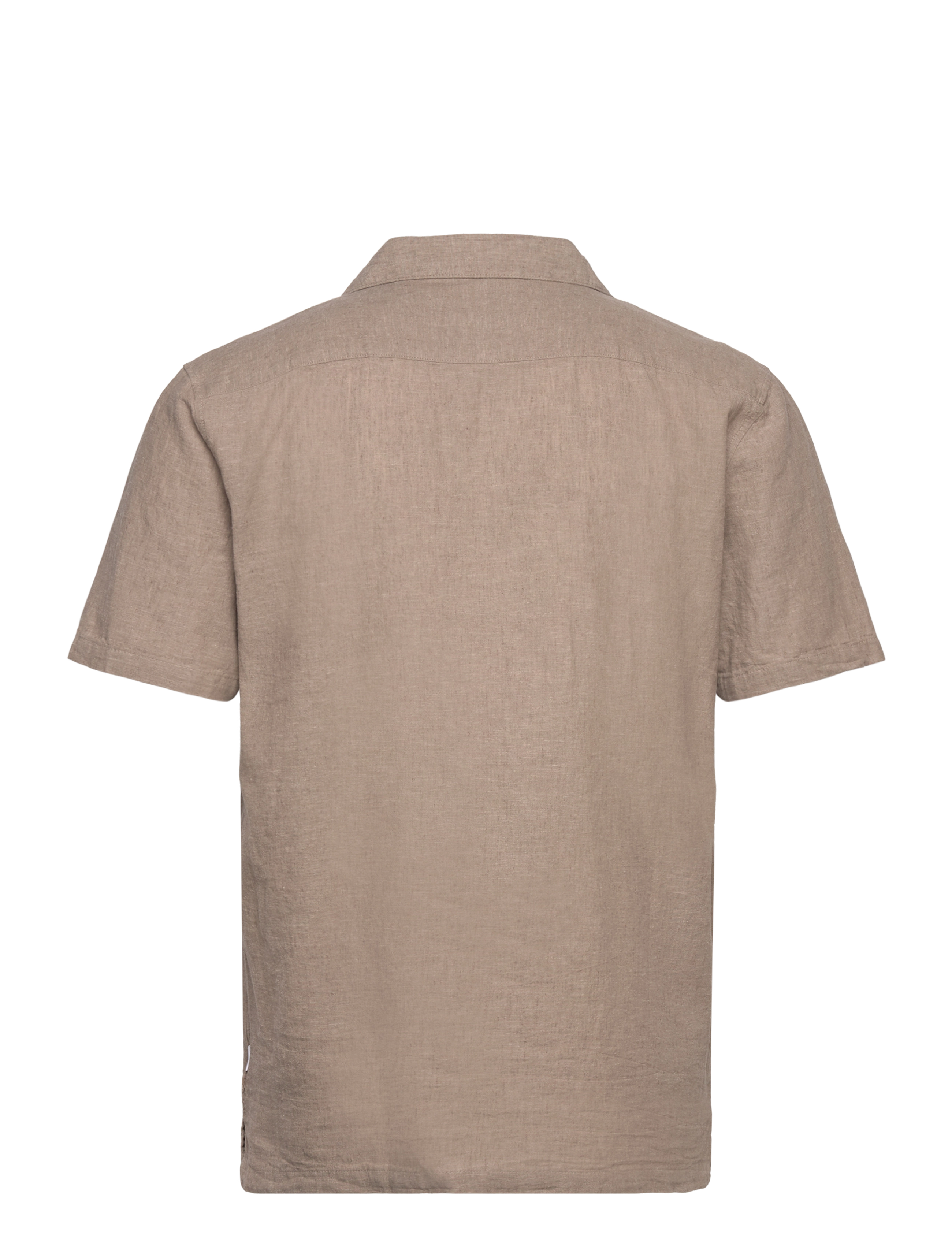 Lindbergh - Casual linen blend resort S/S - kortærmede skjorter - mid stone - 2