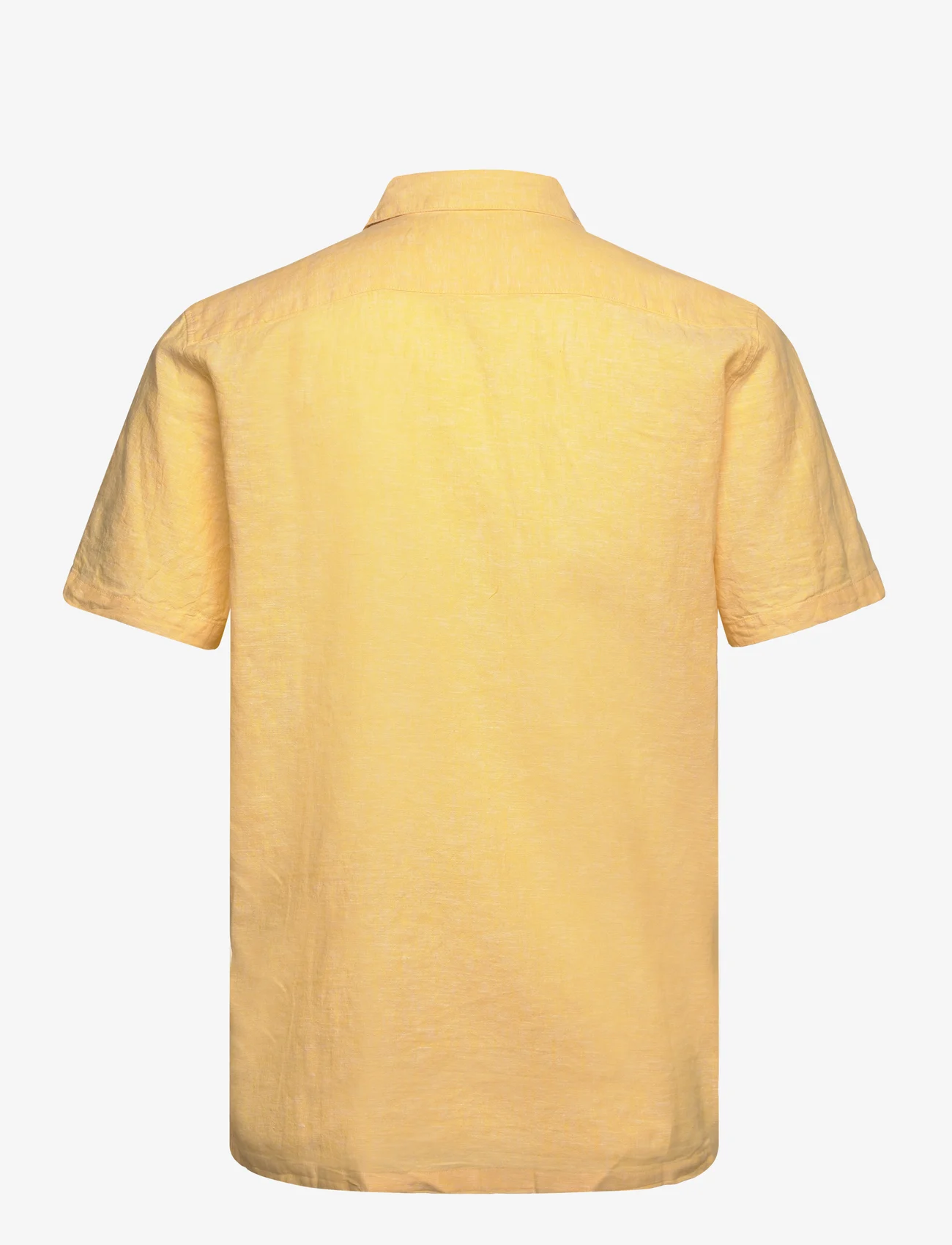 Lindbergh - Casual linen blend resort S/S - koszule lniane - mid yellow - 1