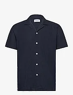 Casual linen blend resort S/S - NAVY