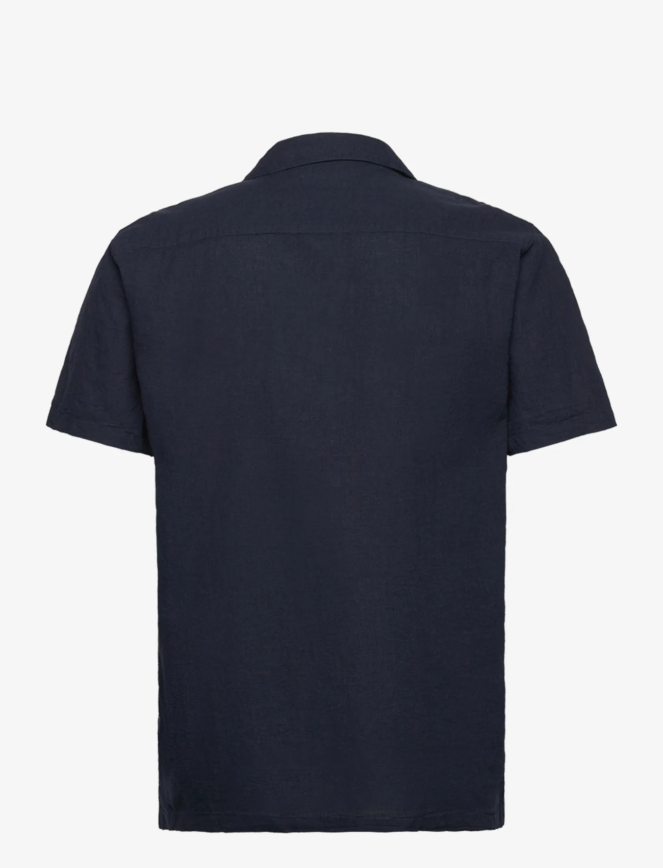 Lindbergh - Casual linen blend resort S/S - linen shirts - navy - 1
