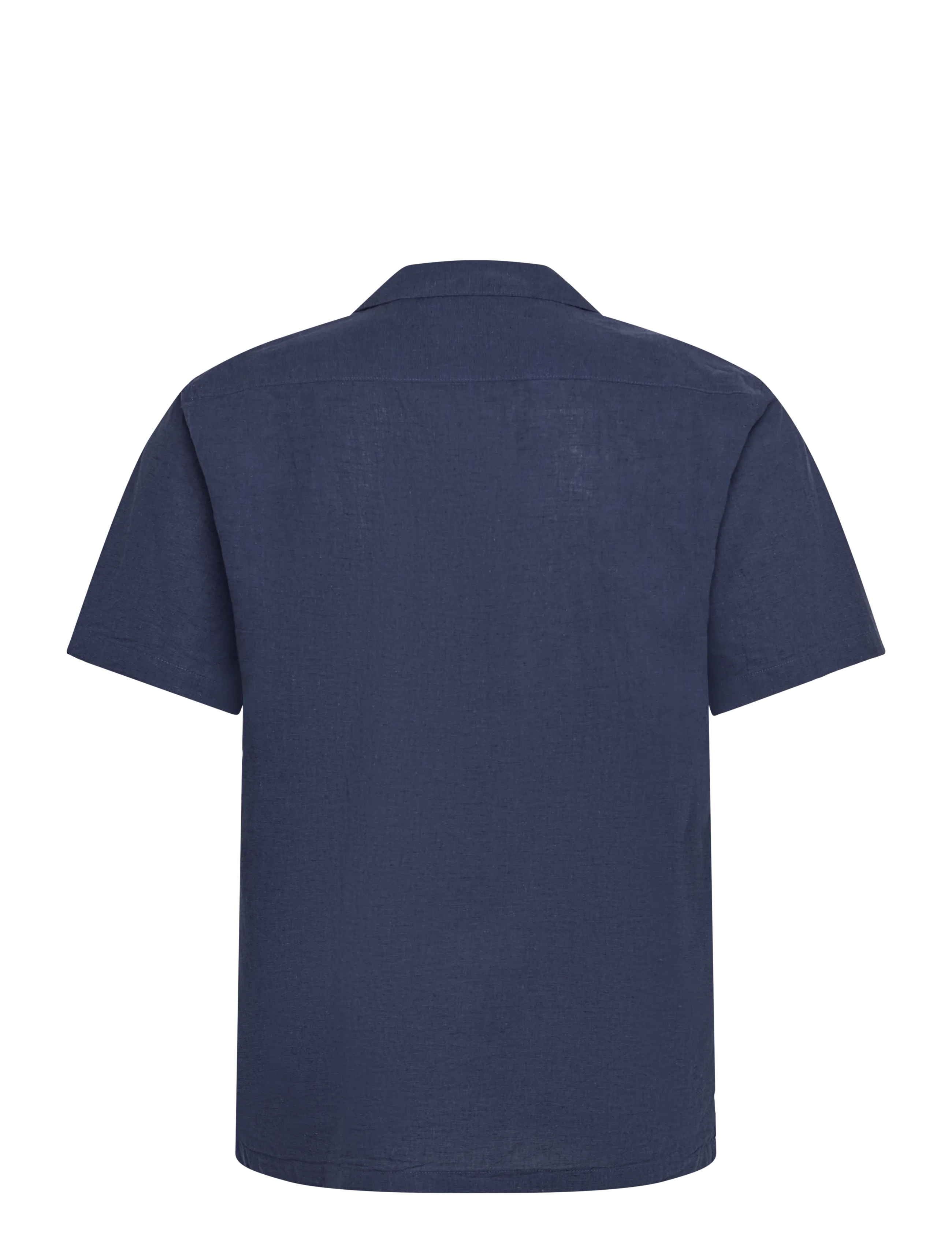 Lindbergh - Casual linen blend resort S/S - kurzarmhemden - navy - 2