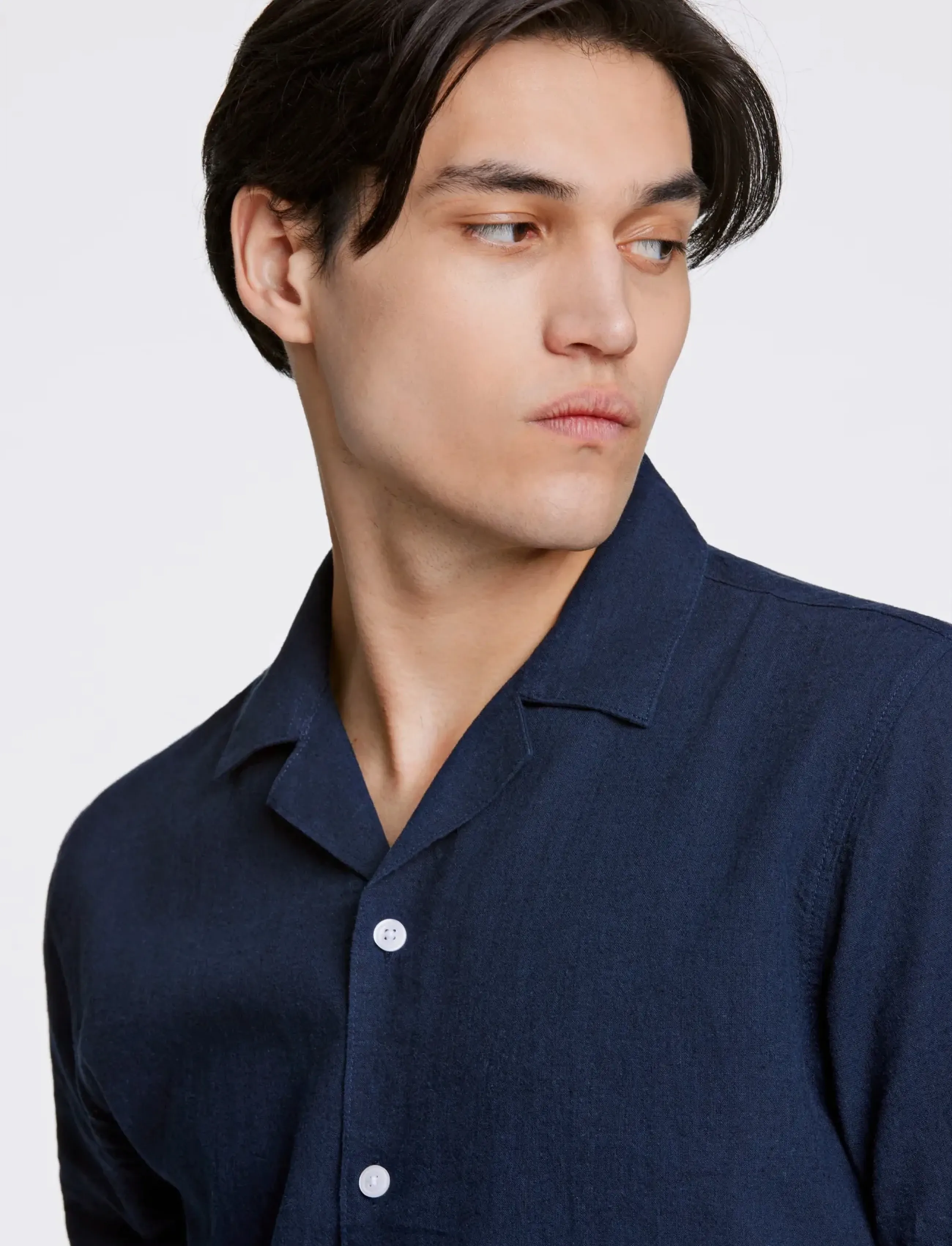Lindbergh - Casual linen blend resort S/S - kurzarmhemden - navy - 5